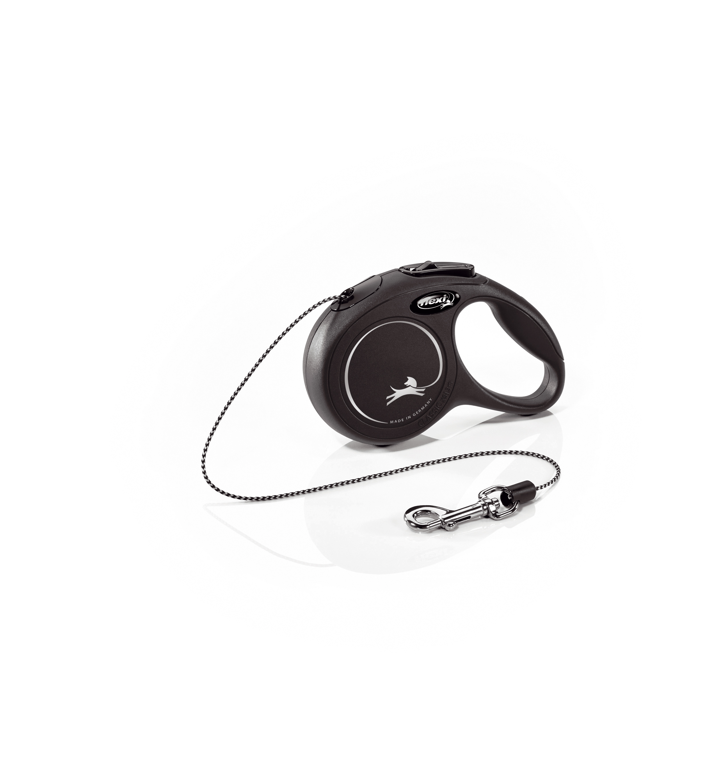 Flexi New Classic Cord Svart XS 3m