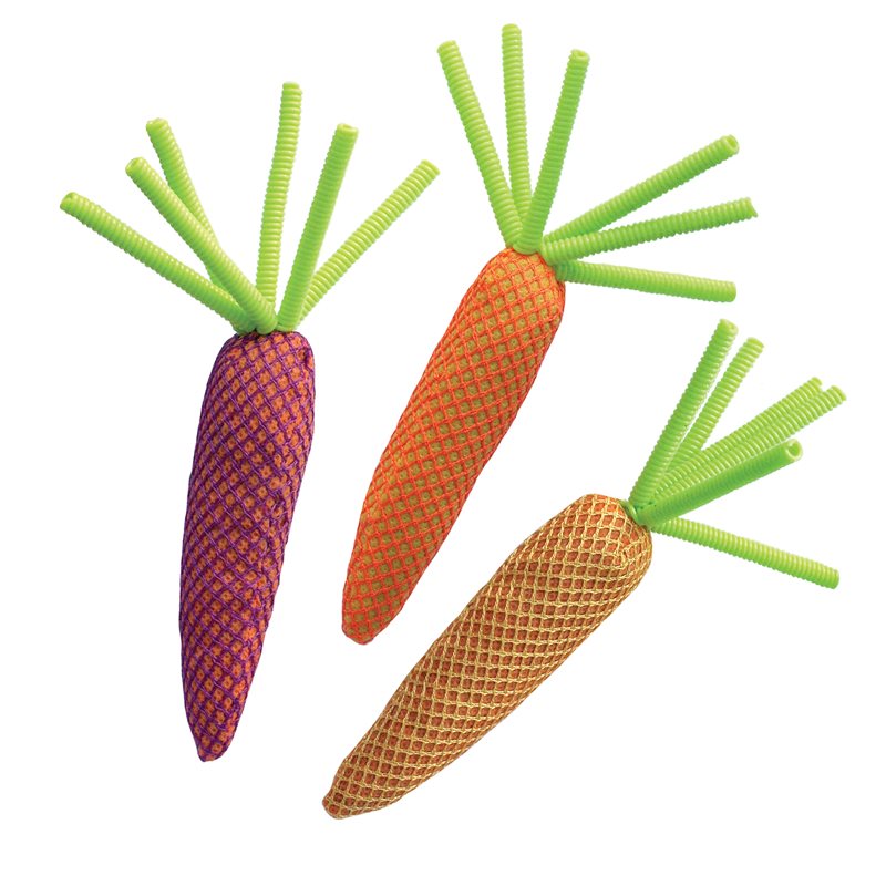 KONG Leksak Nibble Carrots Mix 15cm
