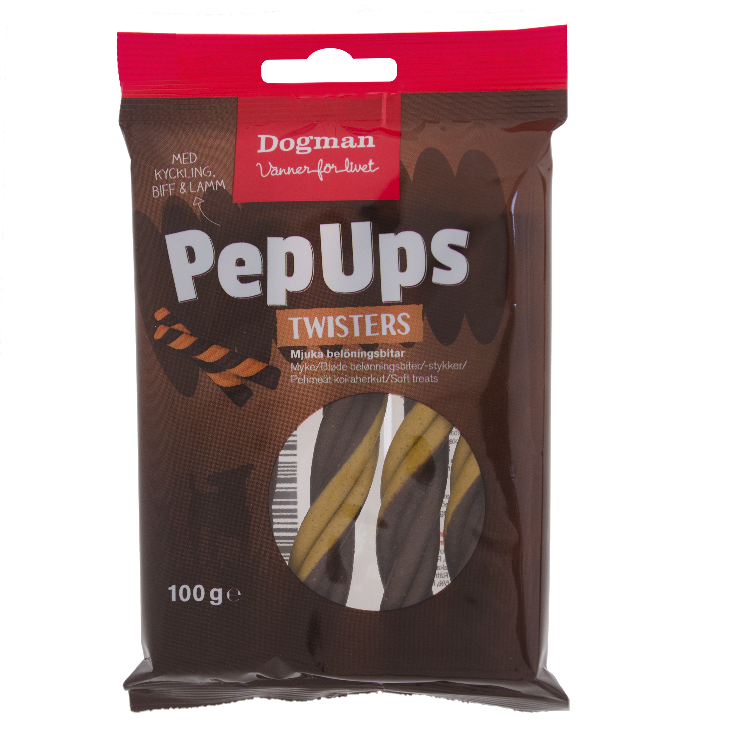Dogman PepUps Twisters 3smak 100g