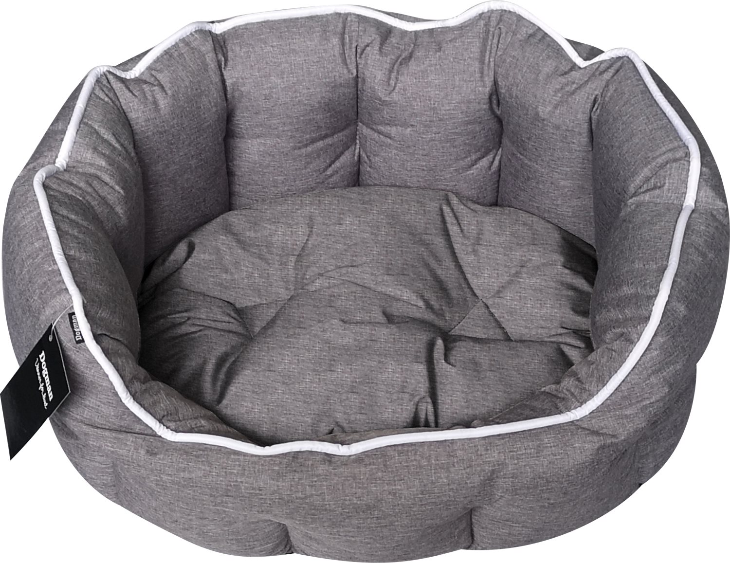 Dogman Bädd Buddy oval Grå S 50cm
