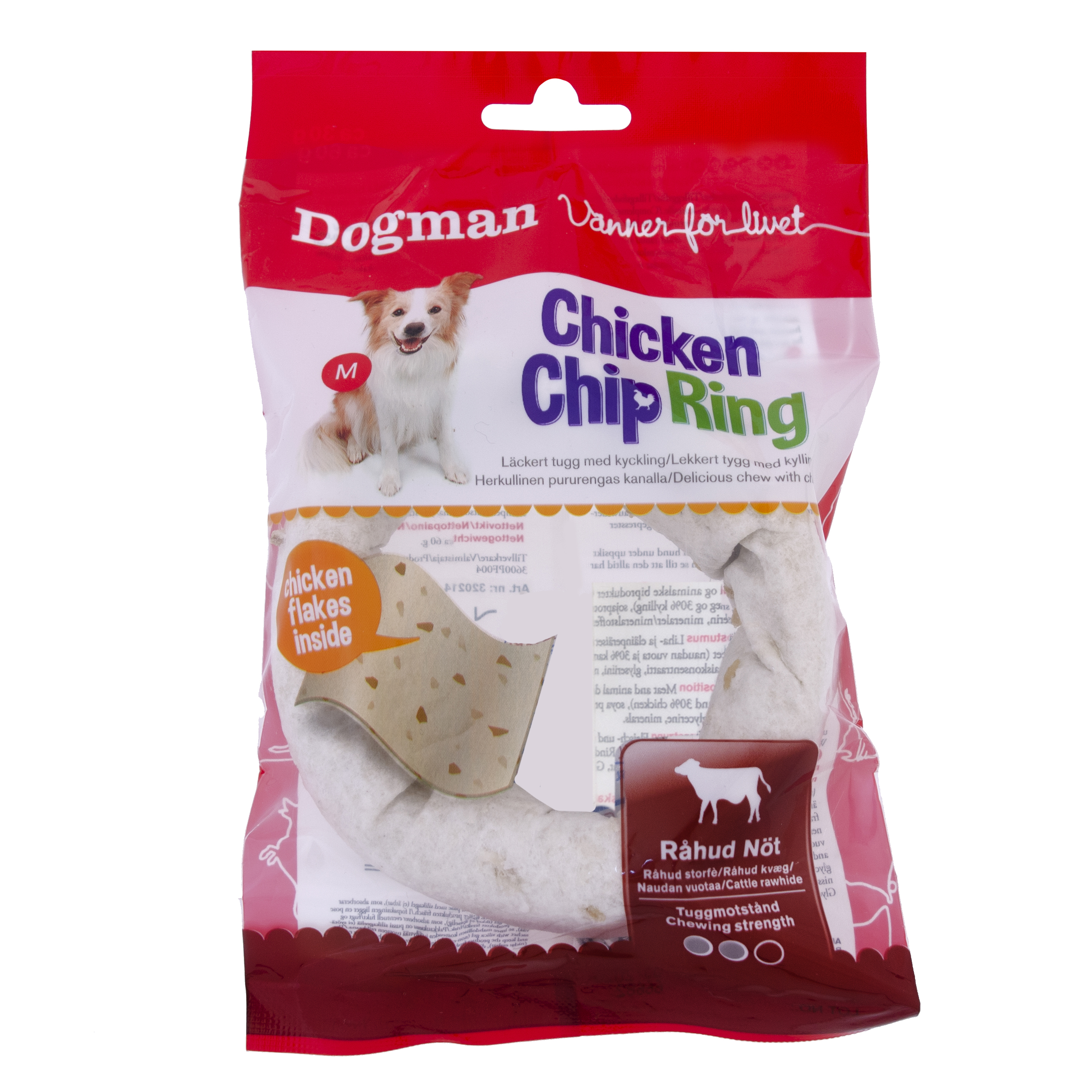 Dogman Chicken Chip ring Vit M 10cm