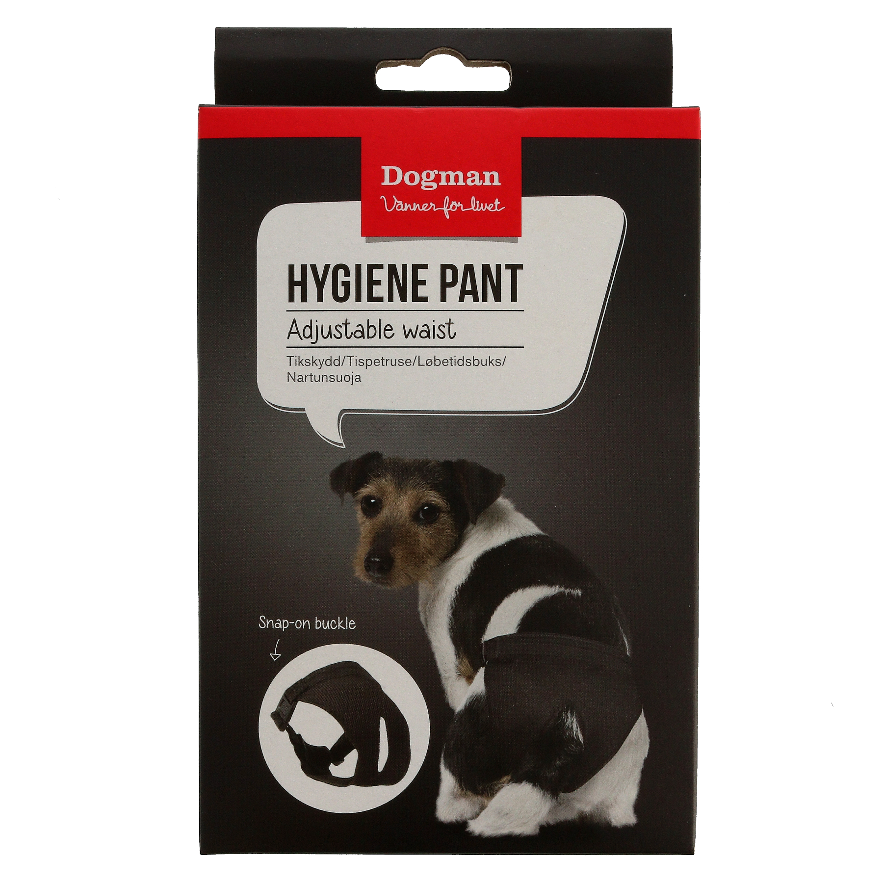Dogman Tikskydd justerbart Svart XS