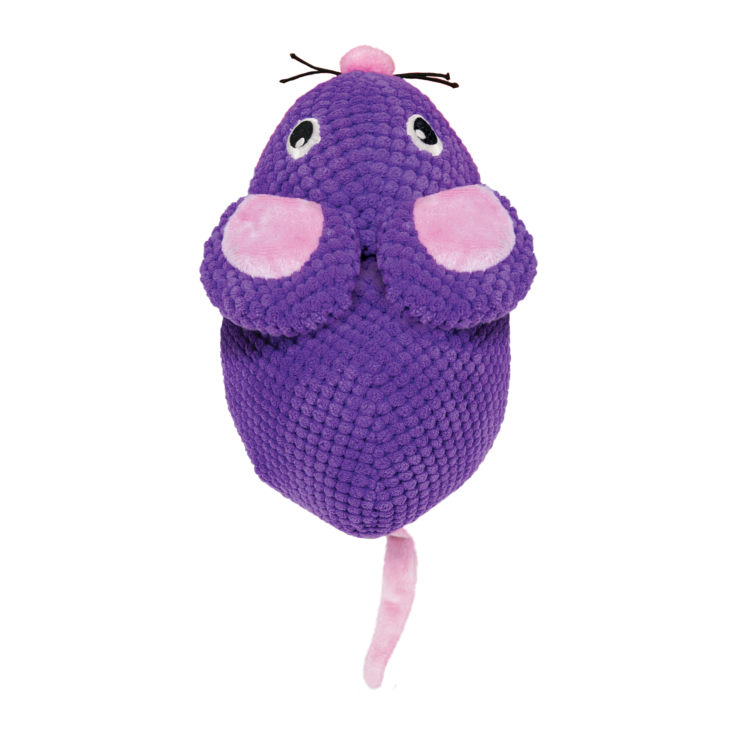 KONG Leksak Wrangler Kneading Mouse Lila 23cm