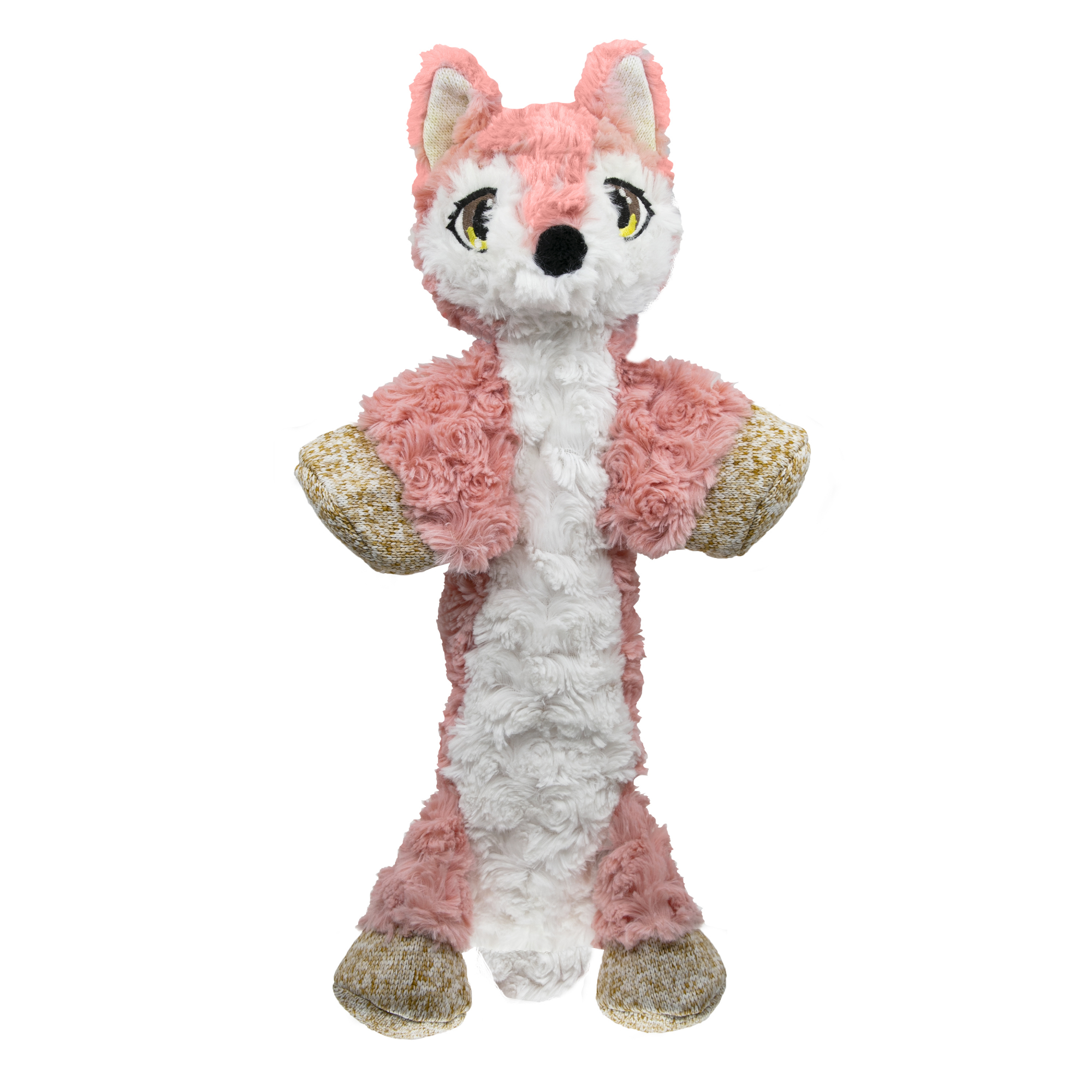 KONG Leksak Low Stuff Flopzie Fox Rosa M 48cm