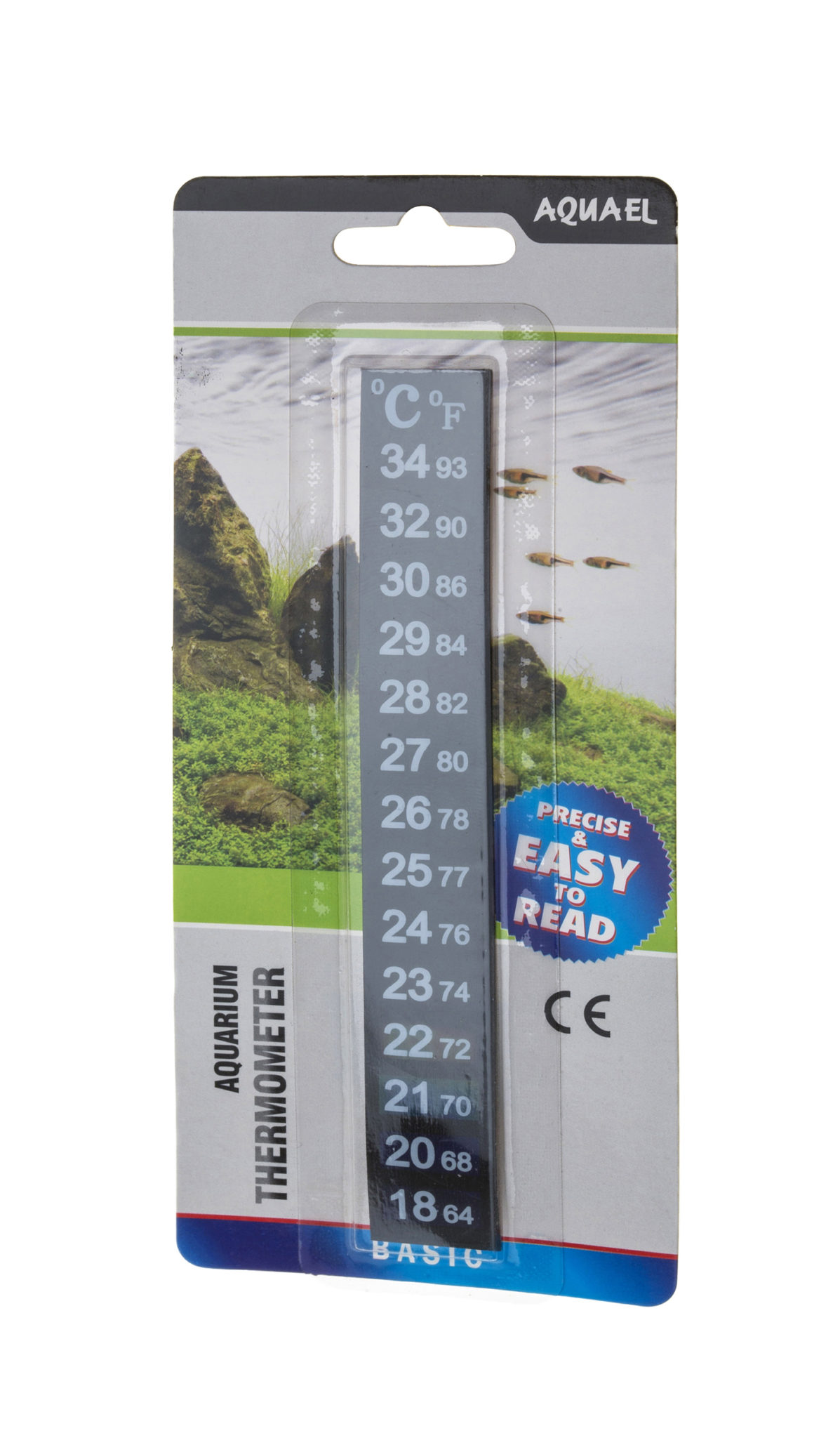 Aquael Termometer Strips Svart 13cm