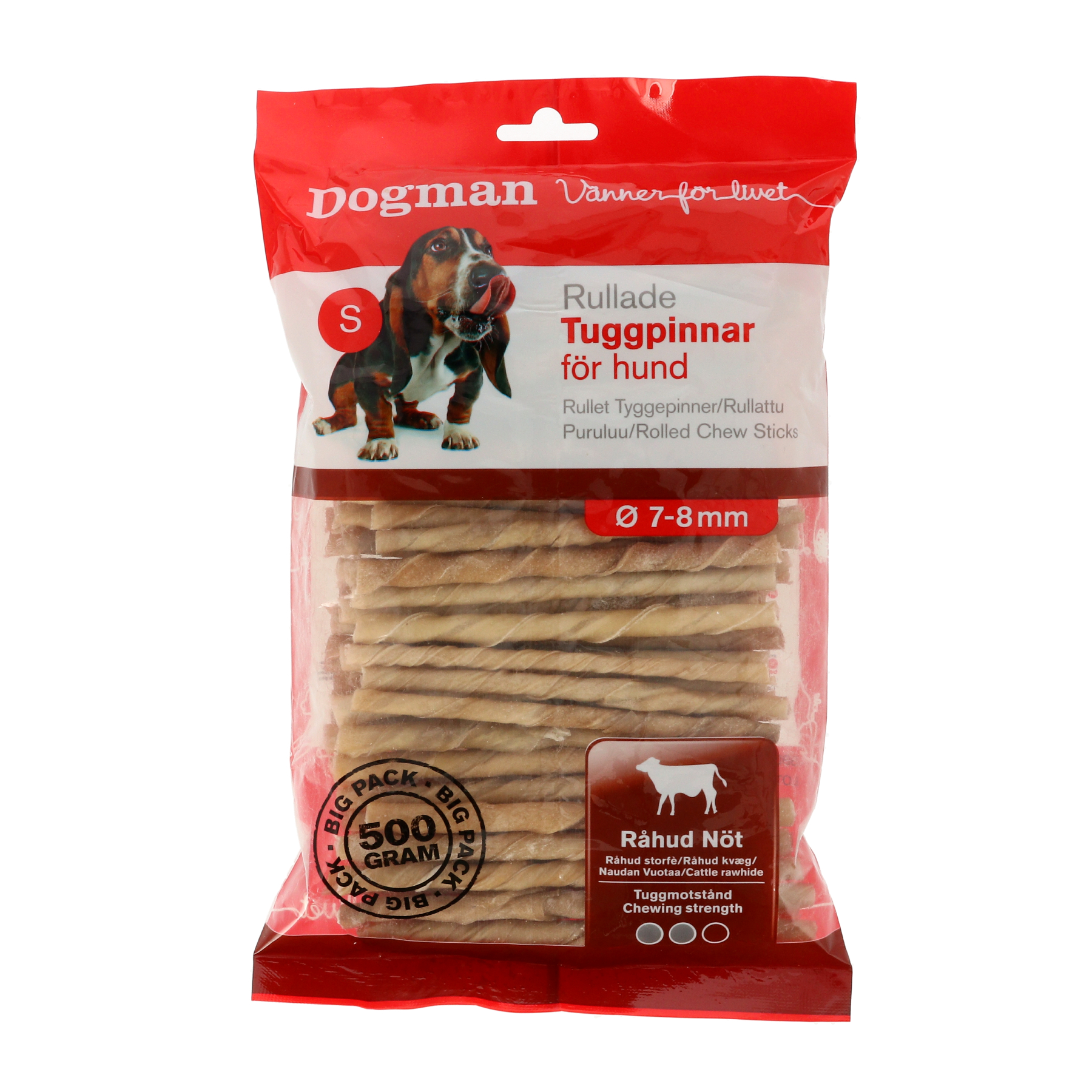 Dogman Tuggpinnar 100p Brun 7-8mm 12,5cm