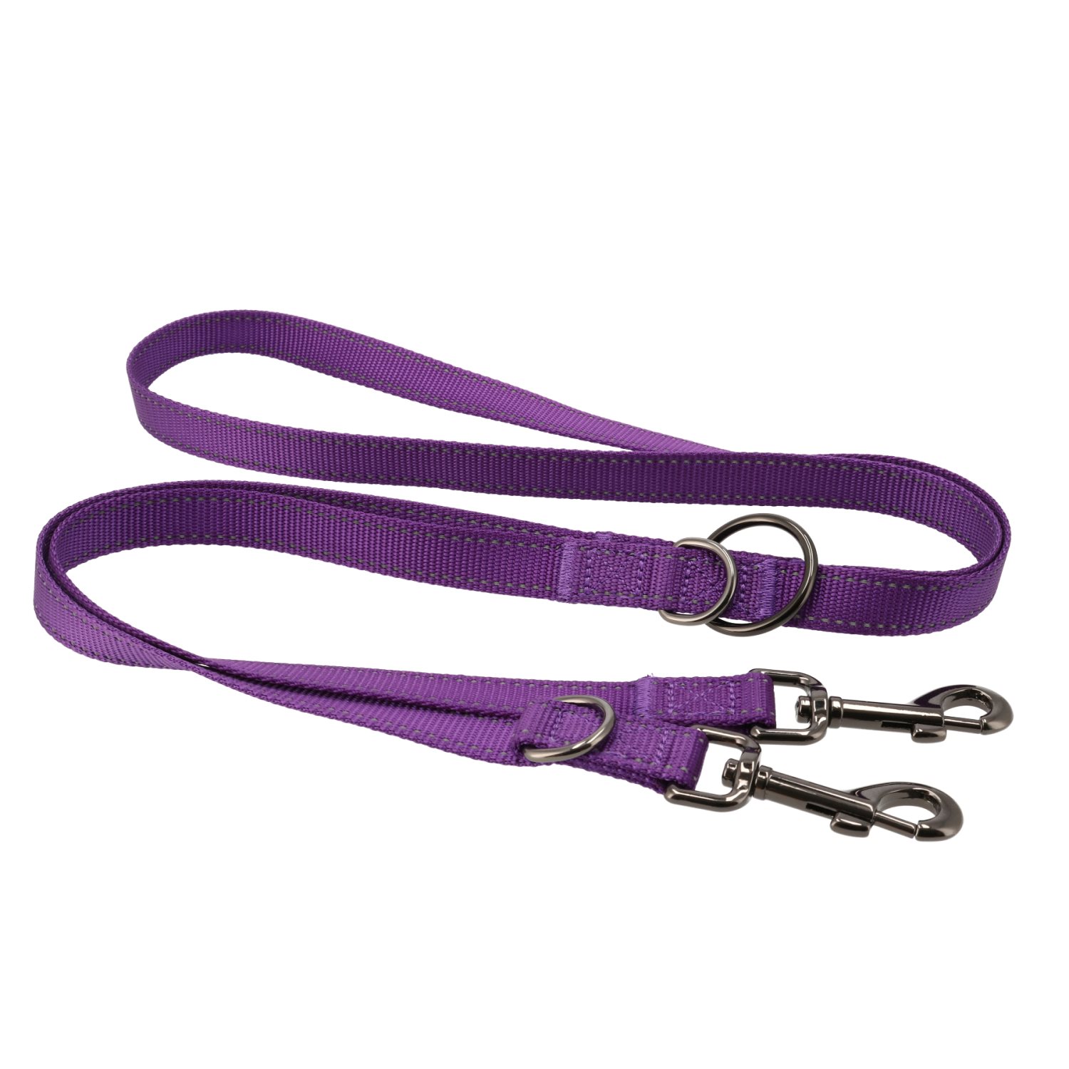 Dogman Nylonkoppel Iris multi Lila XS 200cm