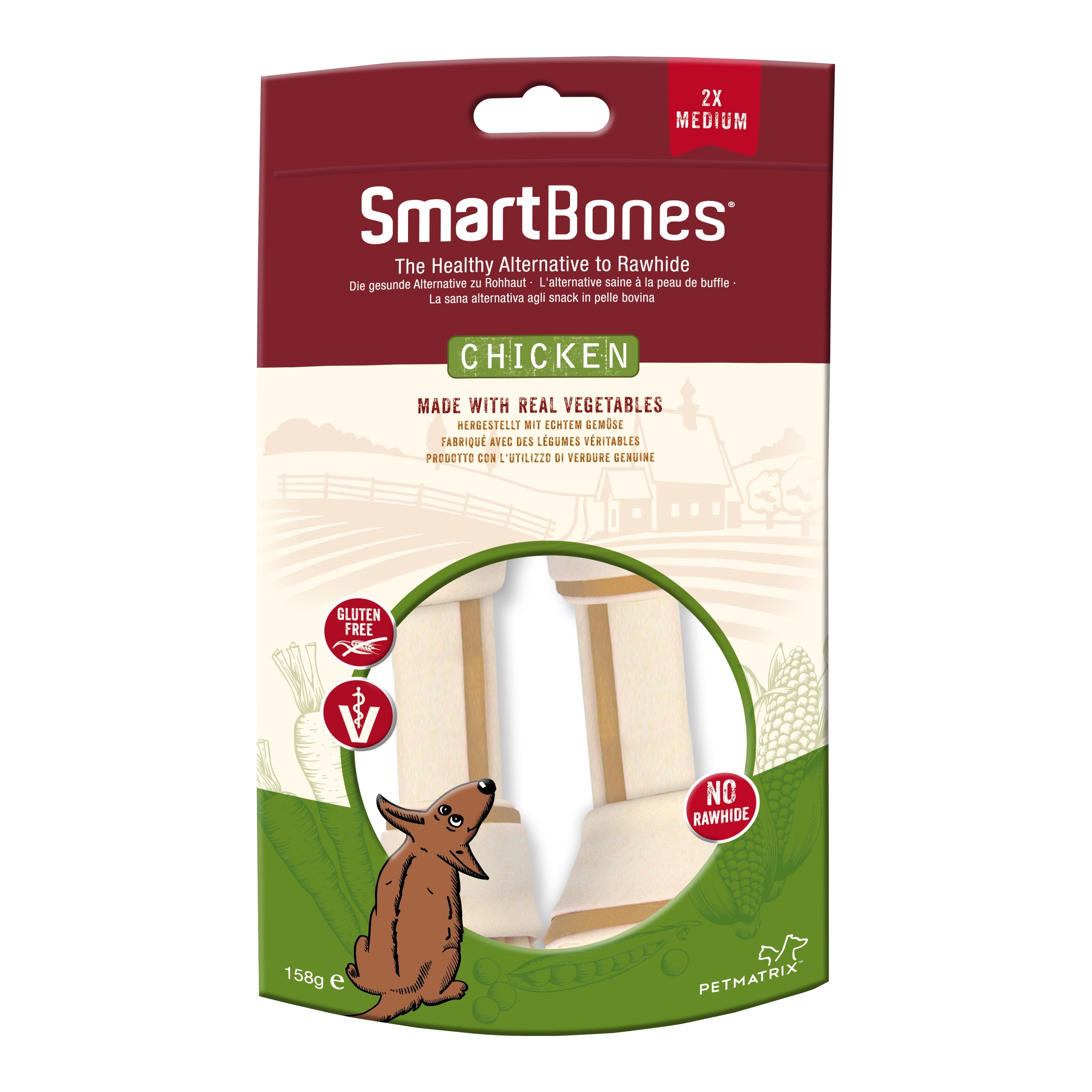 SmartBones Chicken 2p M 158g