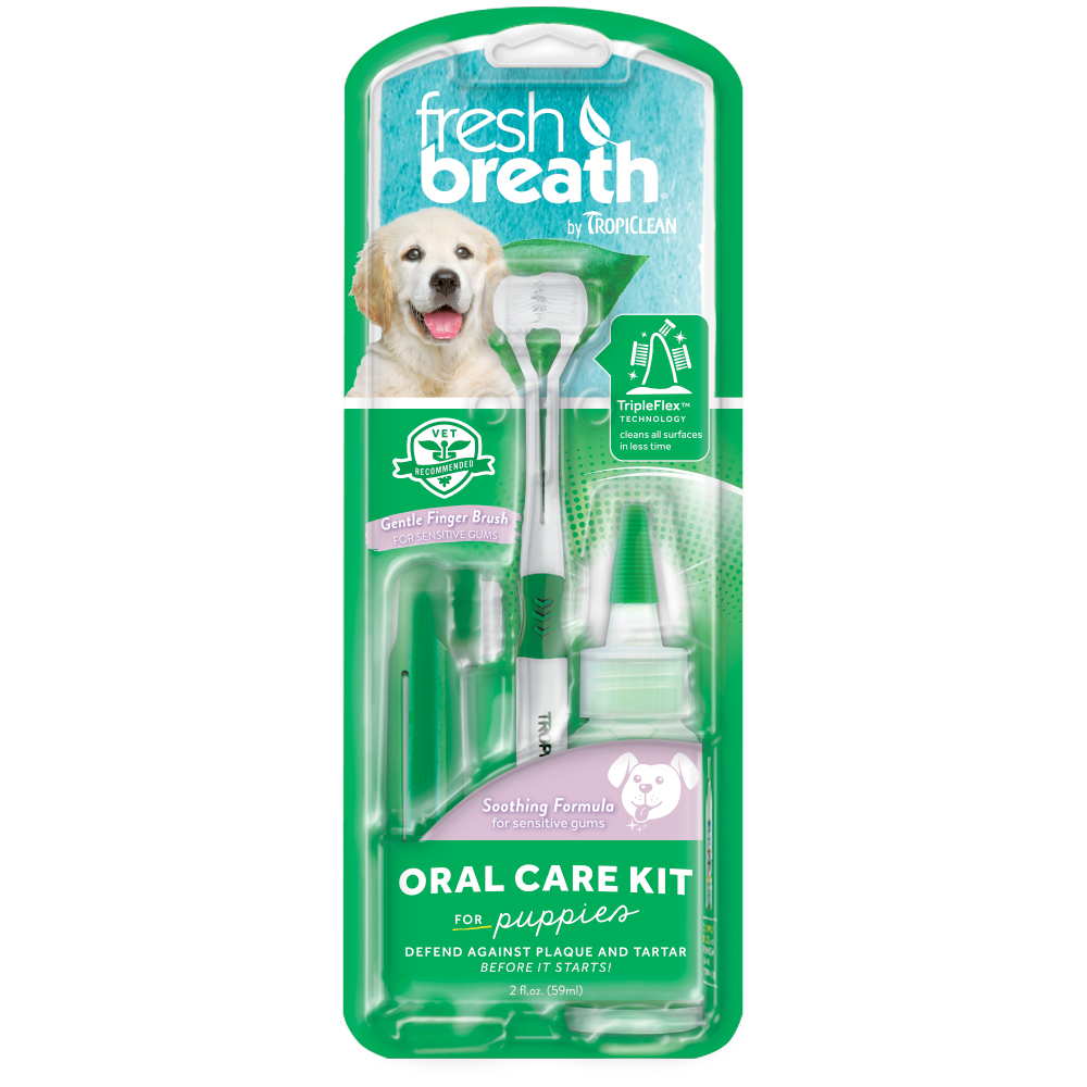 Tropiclean OralCare kit gel+tandborstar 59ml