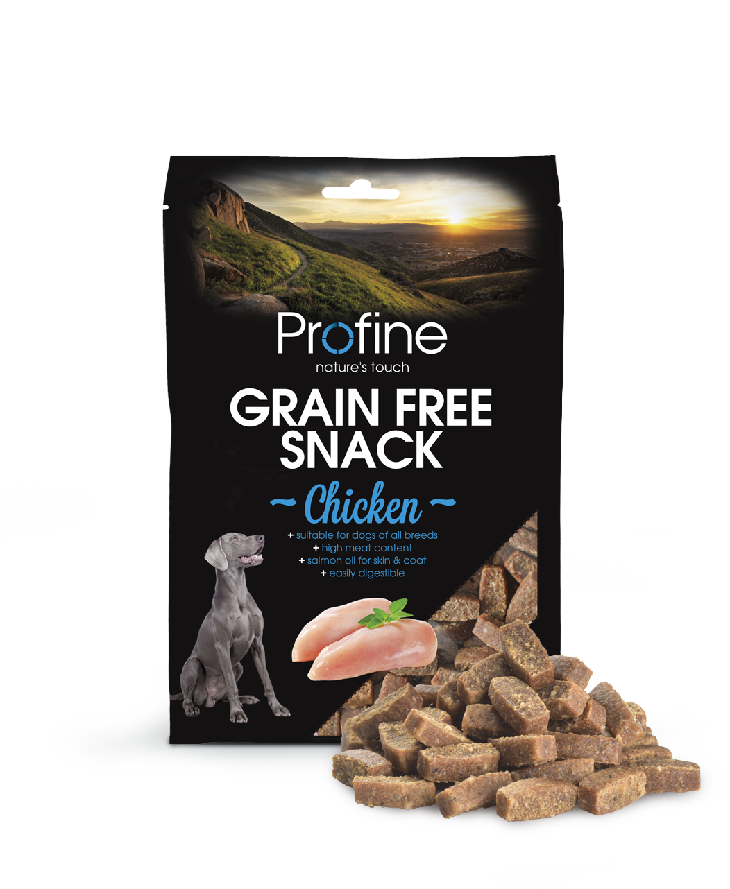 Profine Grainf Semimoist Snack Chicken 200g