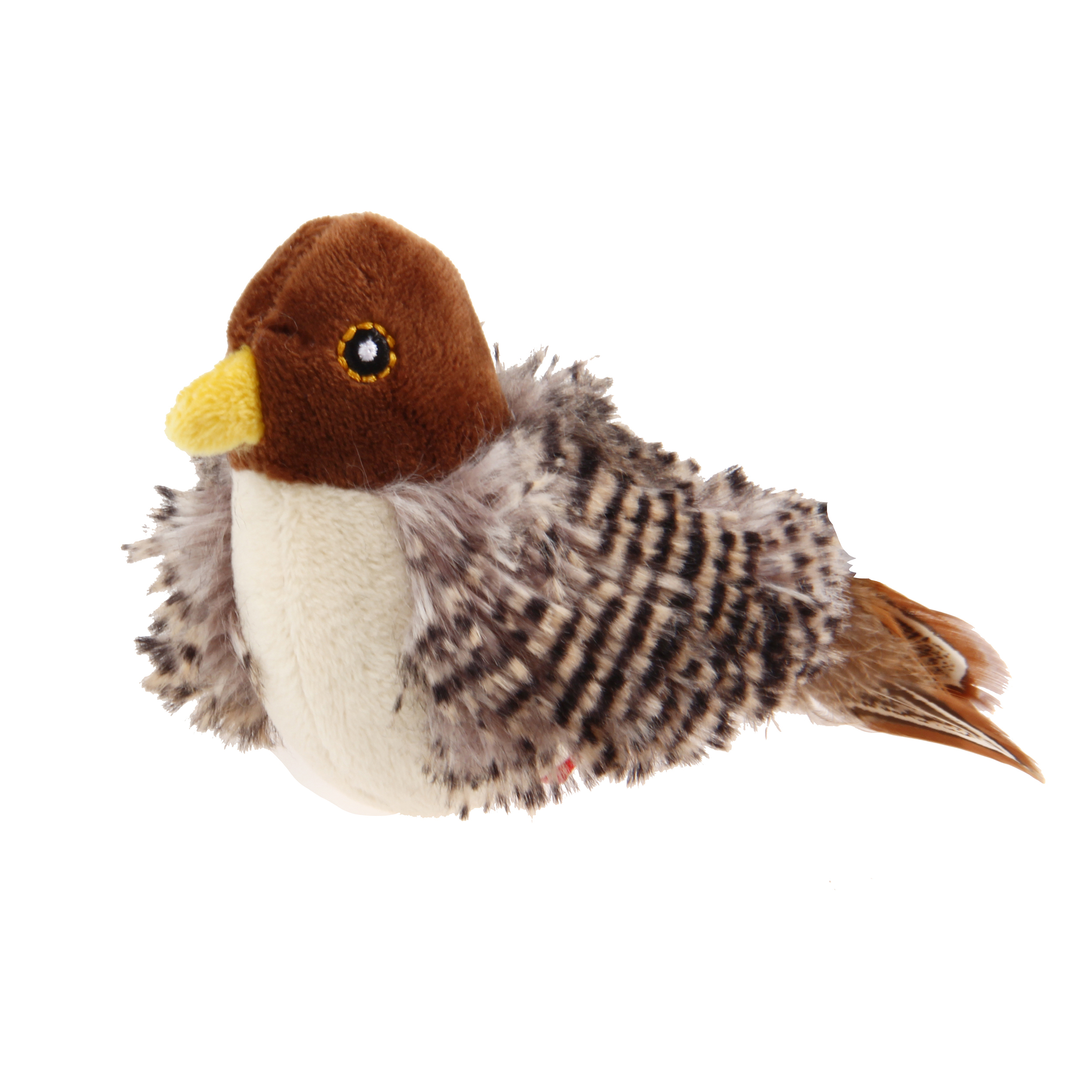 GiGwi Leksak MelodyChaser Bird Brun 14cm