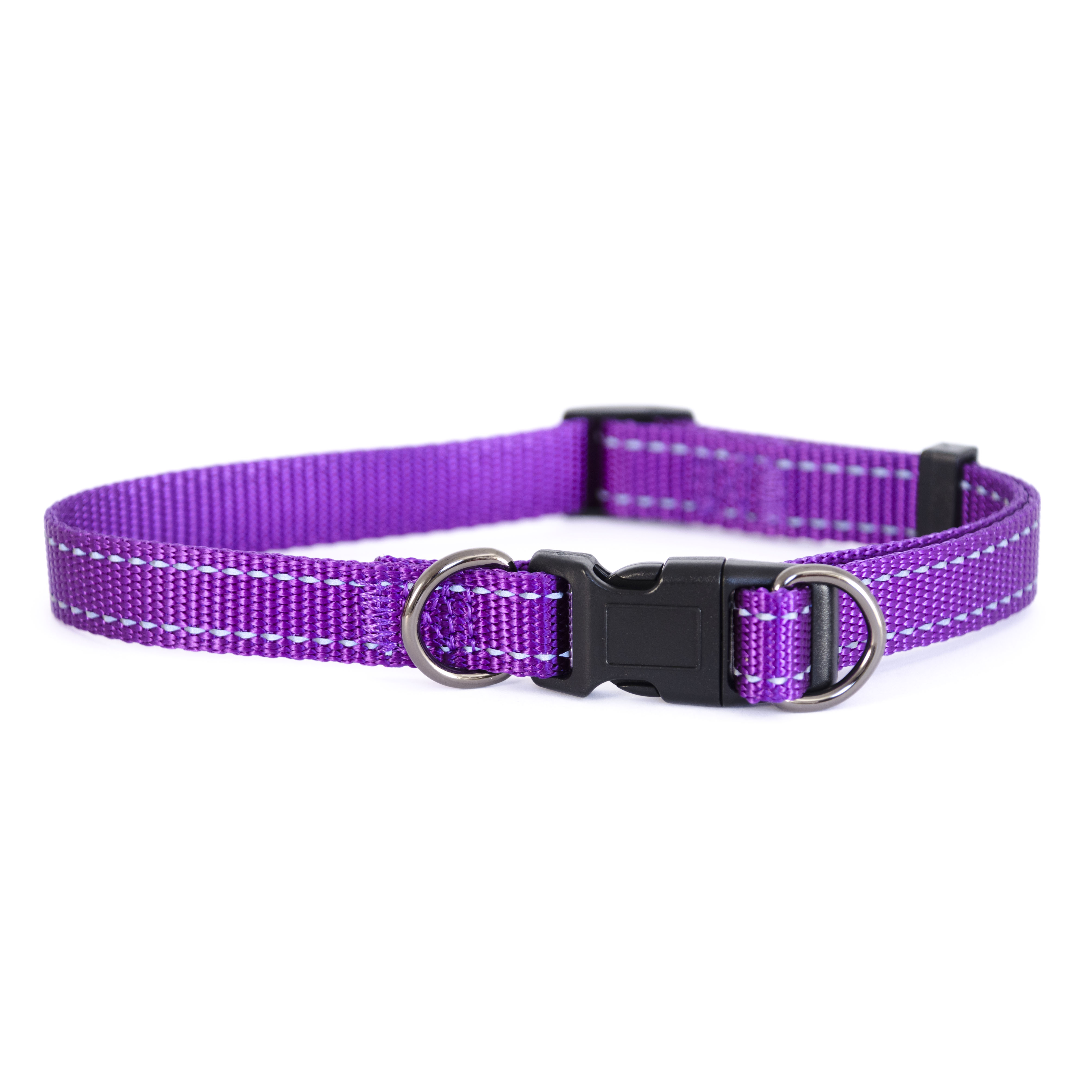 Dogman Nylonhalsband Iris ställbart Lila S