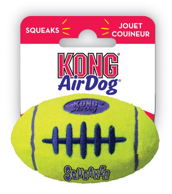 KONG Leksak AirDog Football Gul L 16,5cm