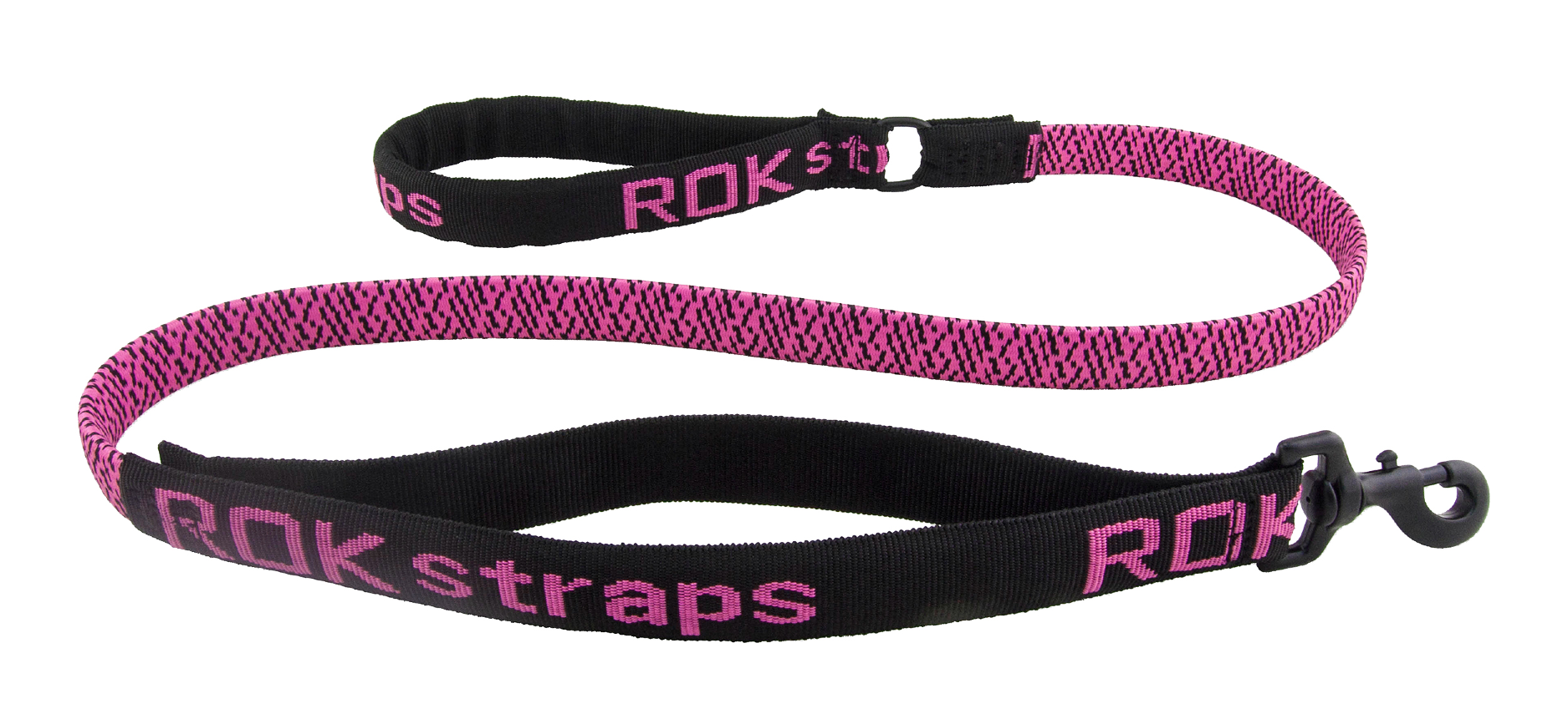 ROK Stretchkoppel 3 i 1 Rosa L 140cm