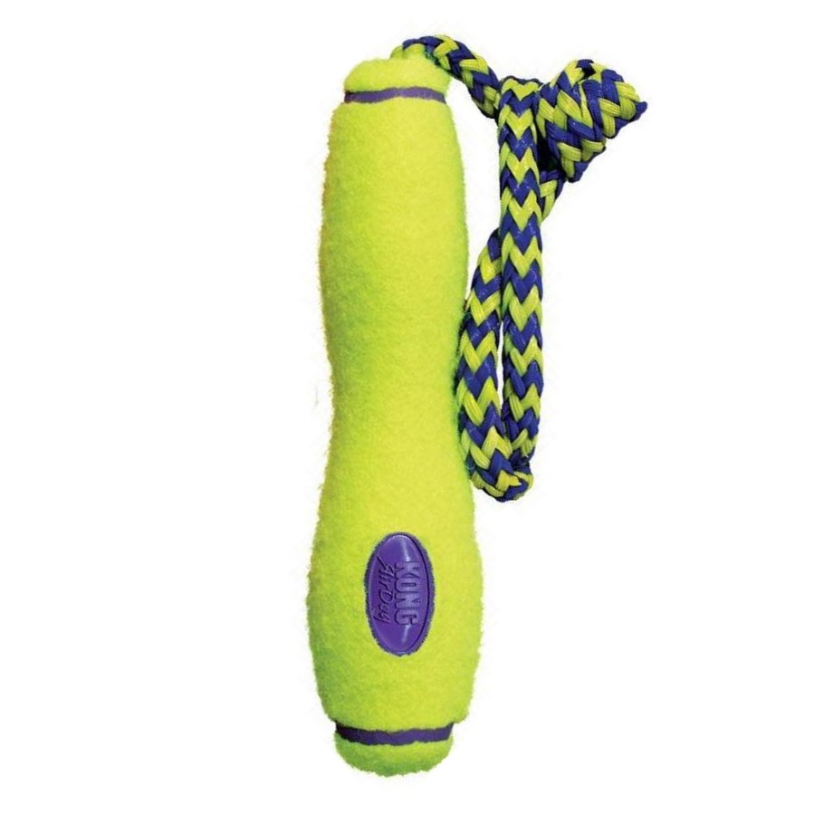 KONG Leksak AirDog FetchStick m rep Gul M