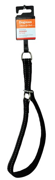 Dogman Halsband halvstryp Svart S/M 45cm