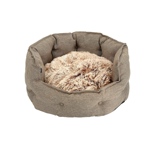 Dogman Bädd Classy Memory foam oval Beige S 54cm