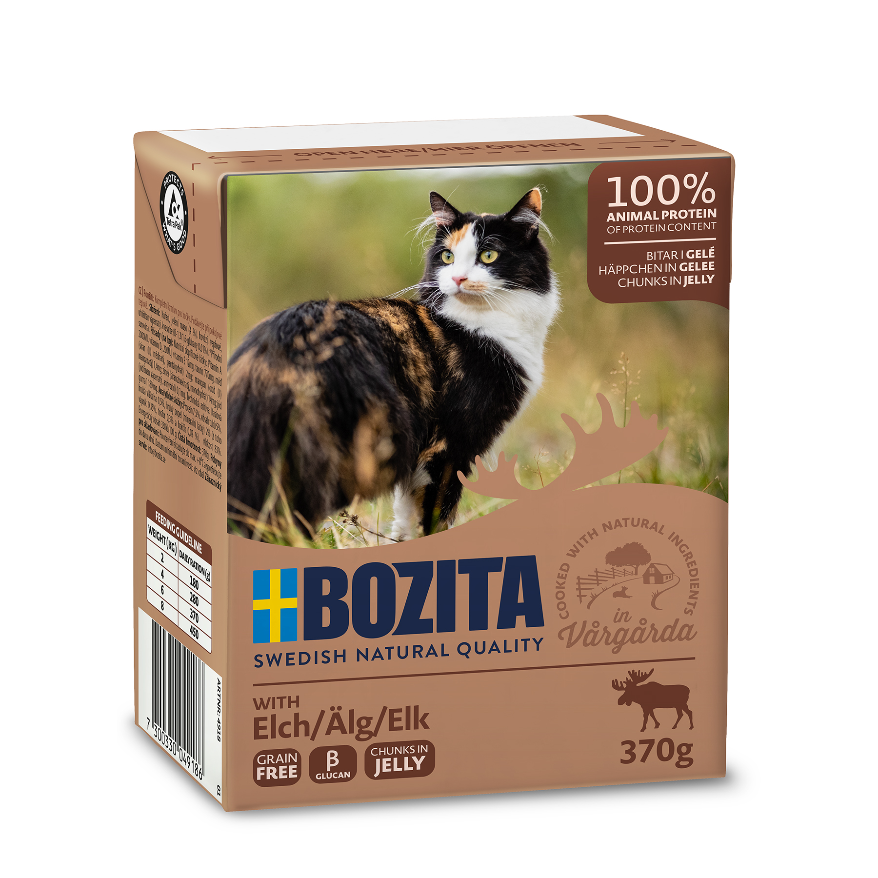 Bozita Bitar i gelé med älg 370g