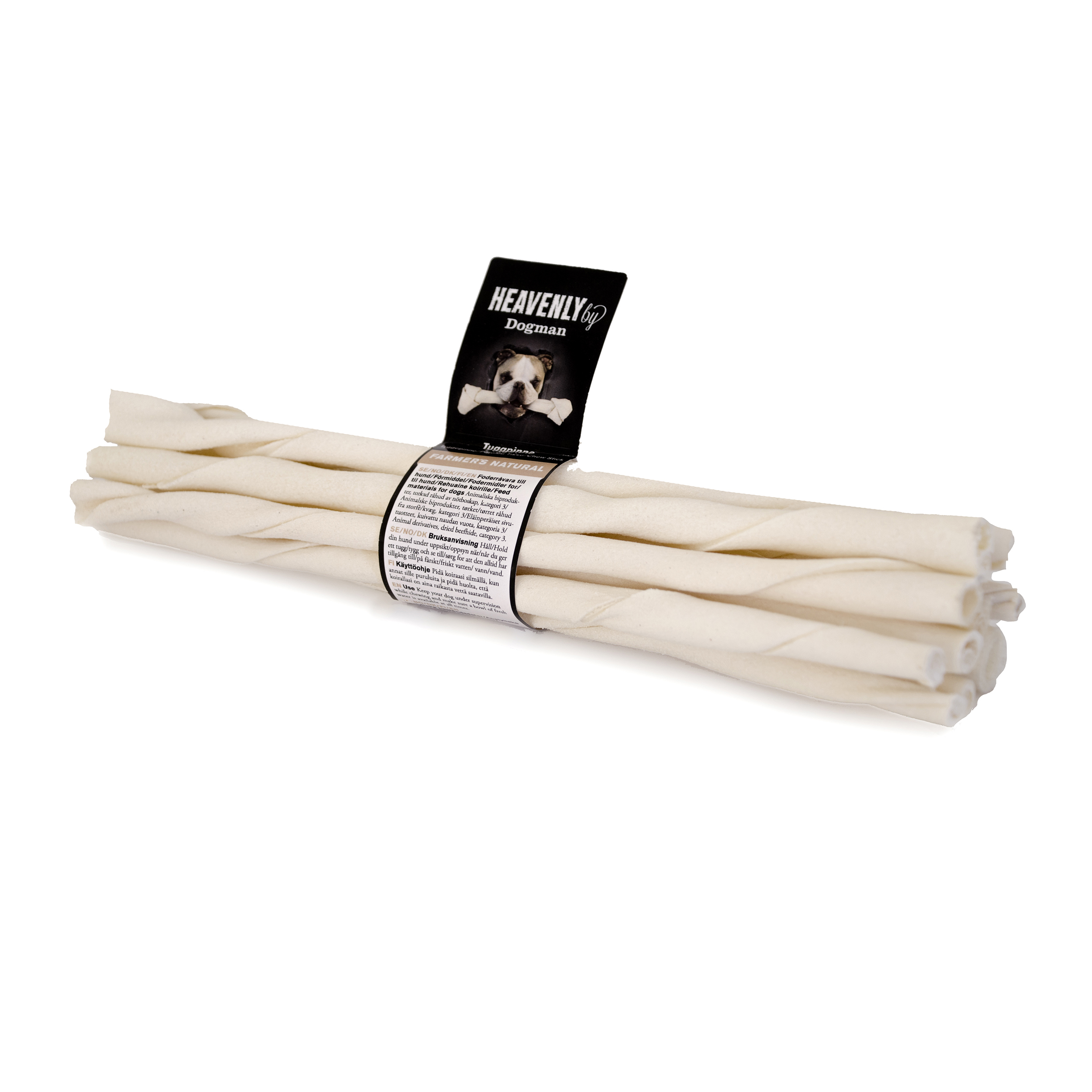 Dogman Heavenly tuggpinnar natur 10p Vit M 25cm