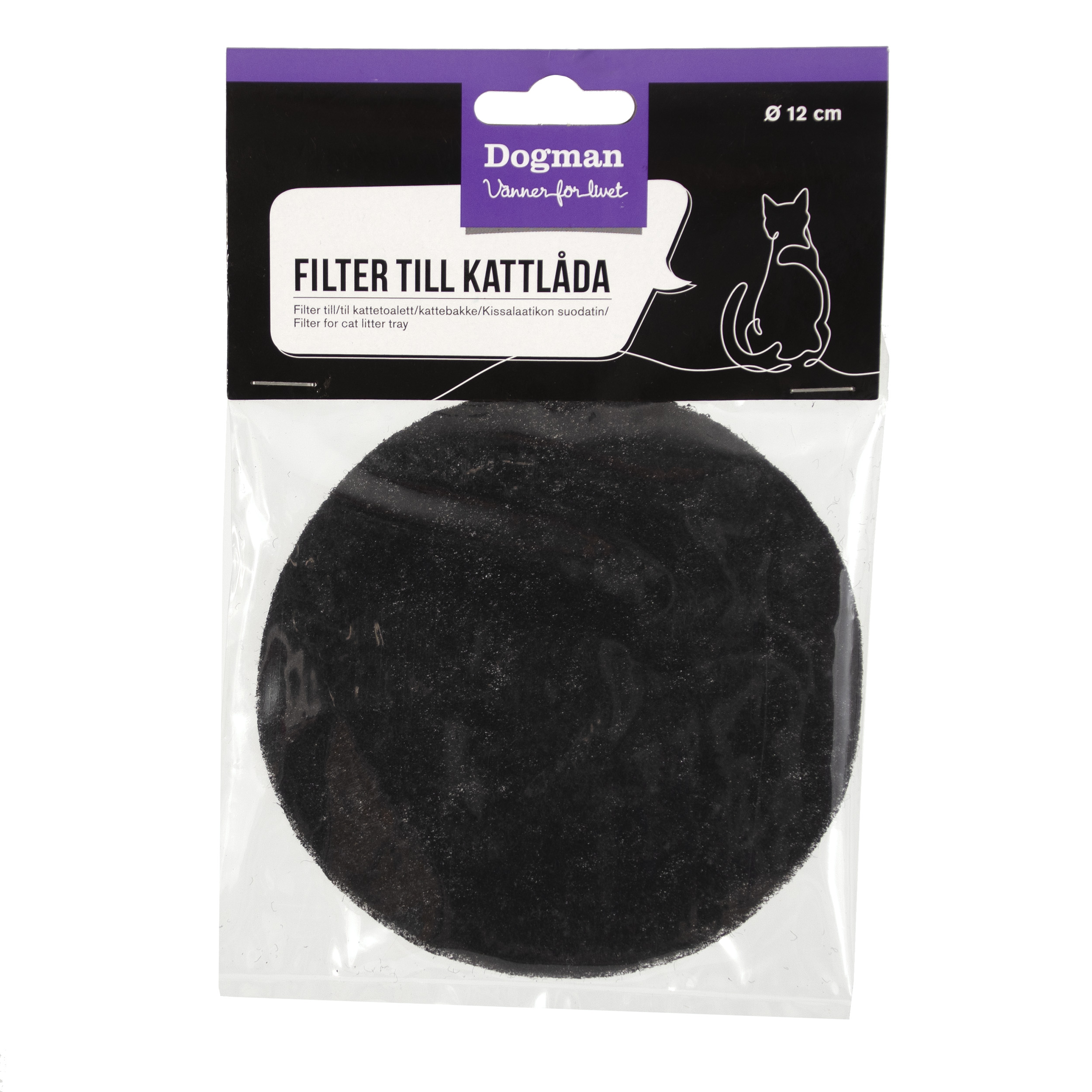 Dogman Filter till låda Clyde Svart 12cm