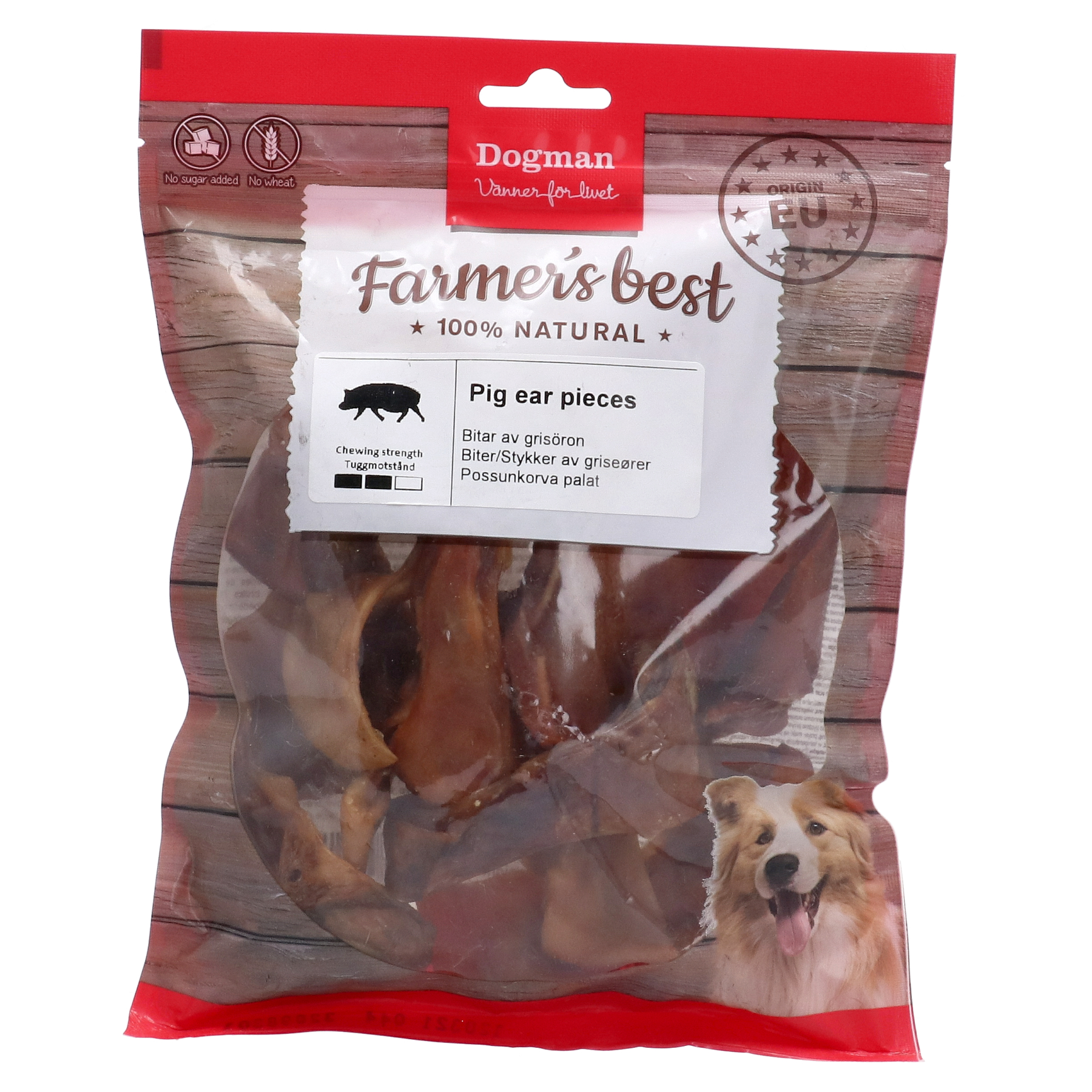 Dogman Pig ear pieces 250g