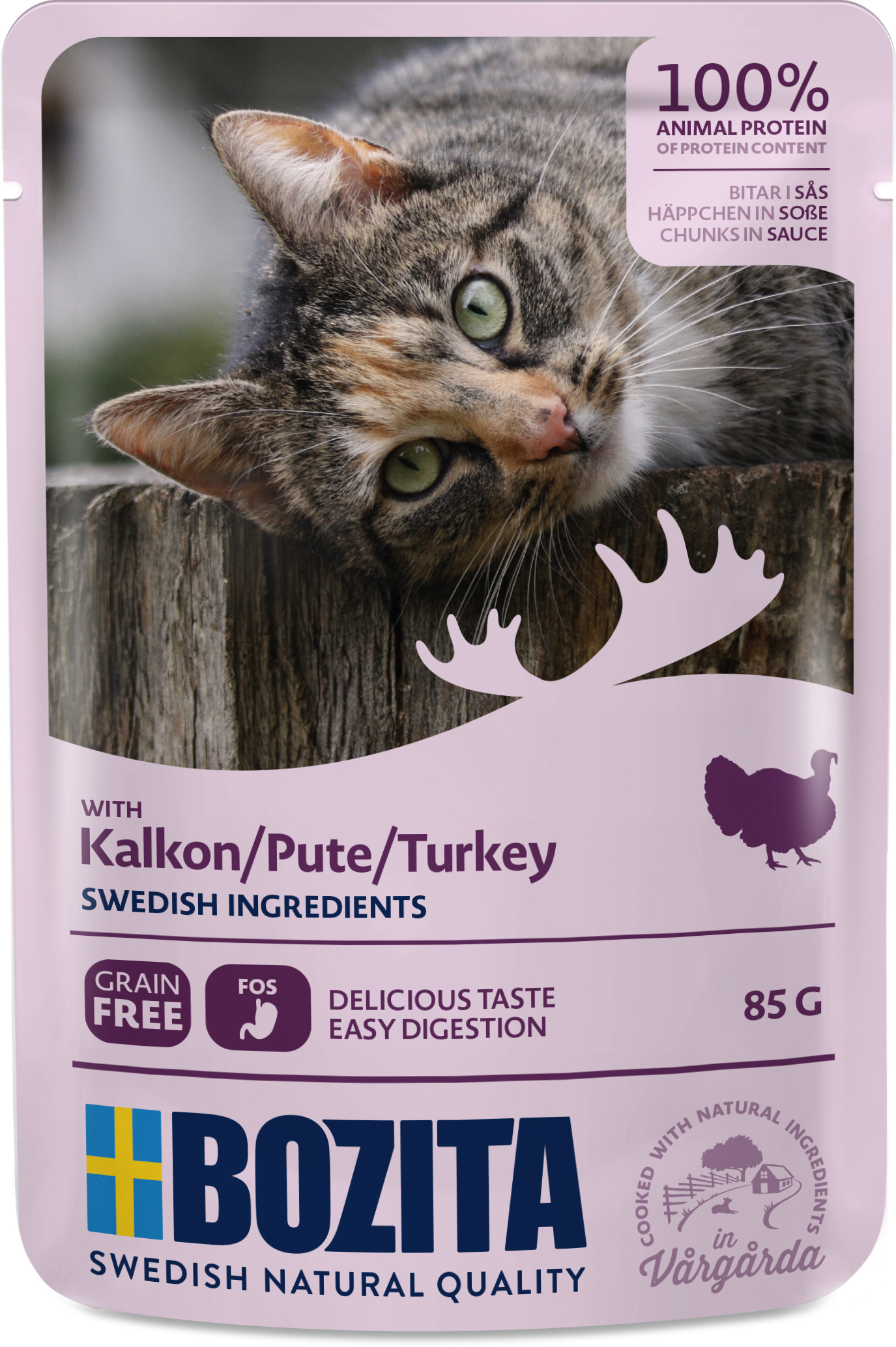 Bozita Bitar i sås med kalkon 85g