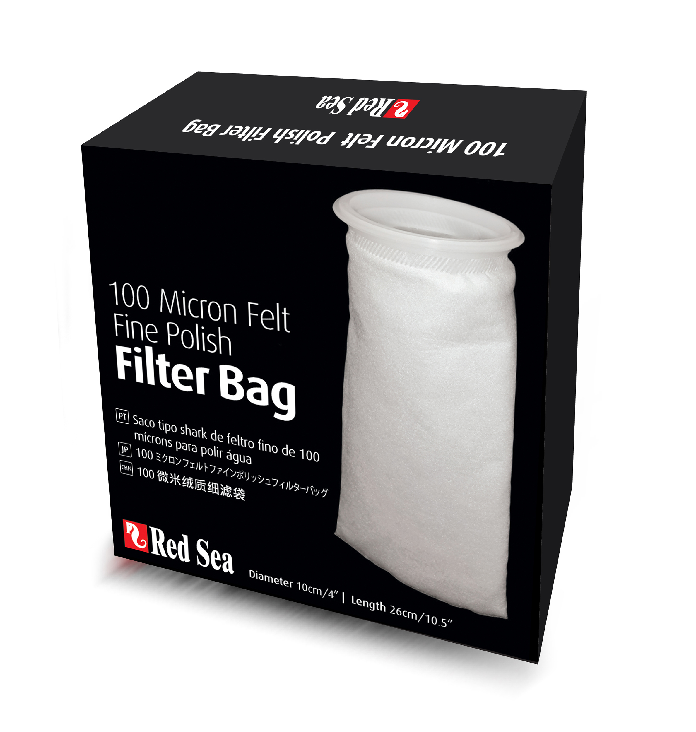 Red Sea Filterstrumpa Reefer 100mikron Vit 26cm