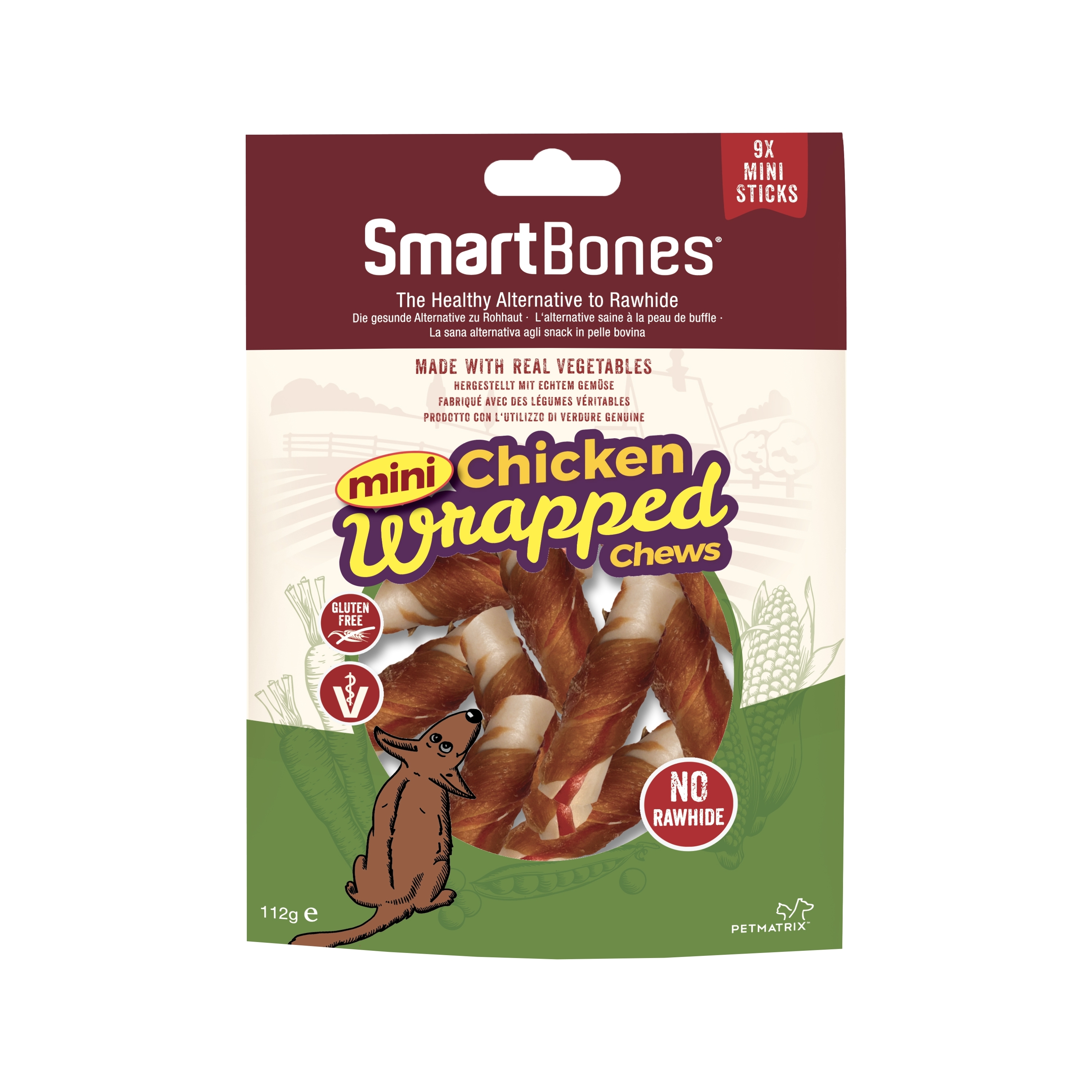 SmartBones Chicken Wrapped MiniSticks 9p S 122g