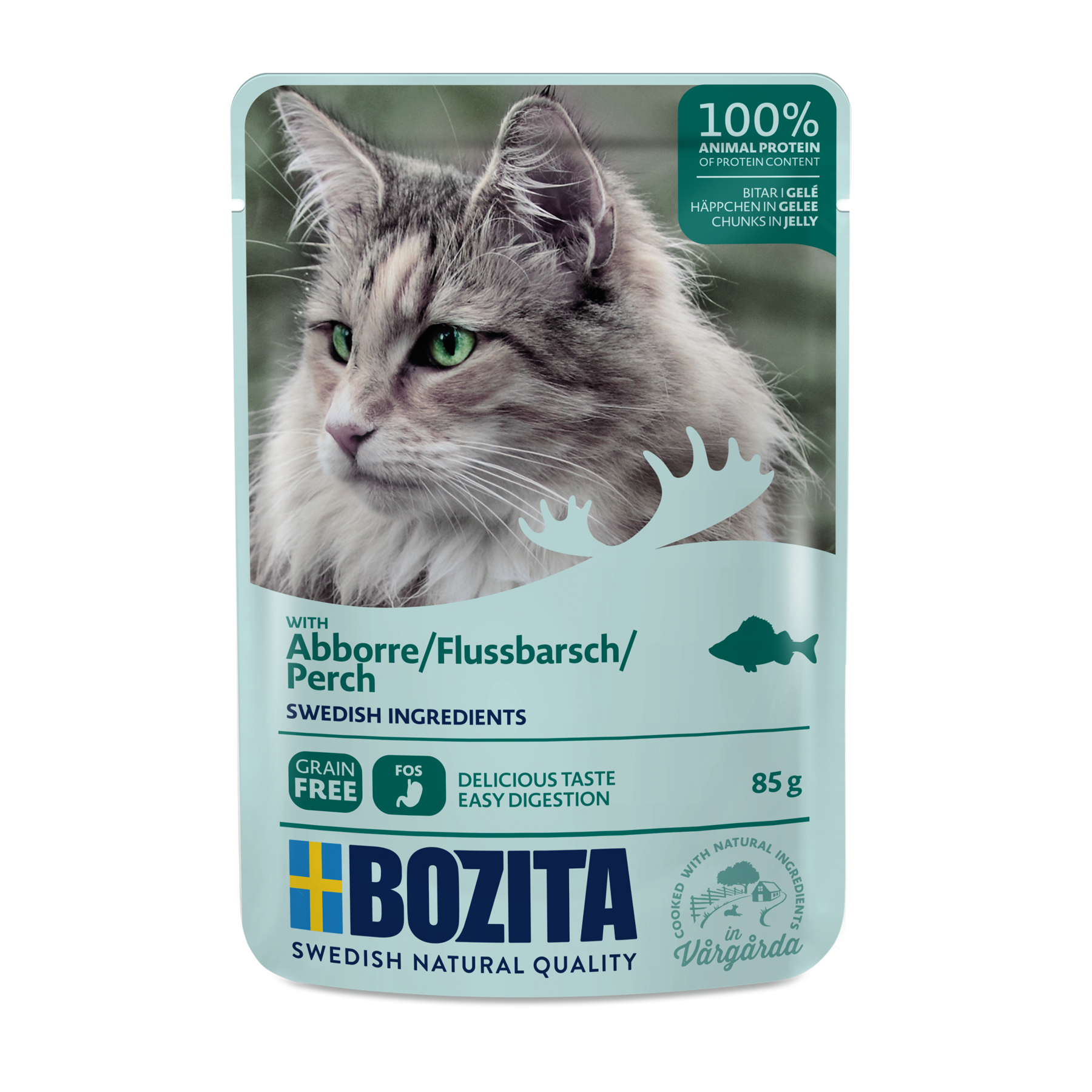 Bozita Bitar i gelé med abborre 85g