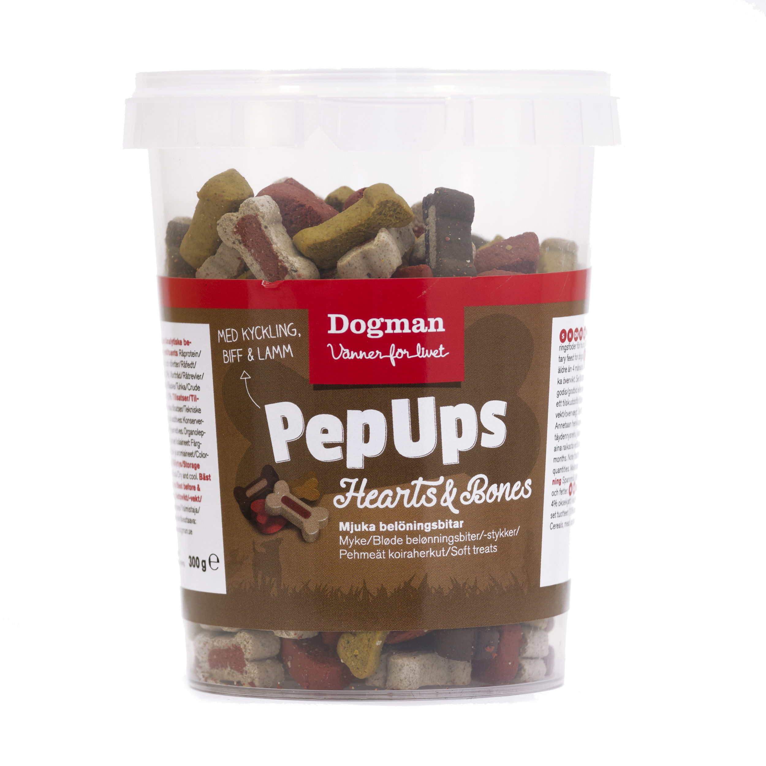 Dogman PepUps Hearts o Bones 3smak 300g