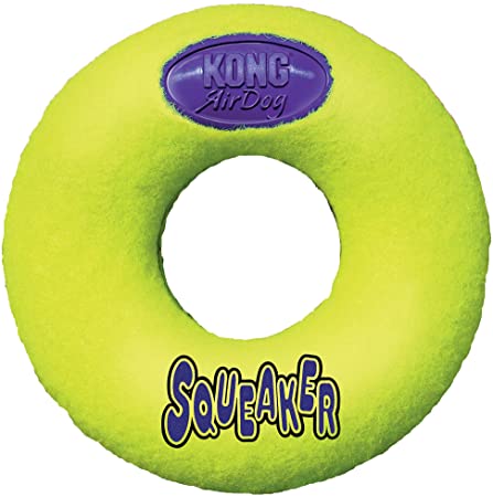 KONG Leksak AirDog Donut Gul M 13cm