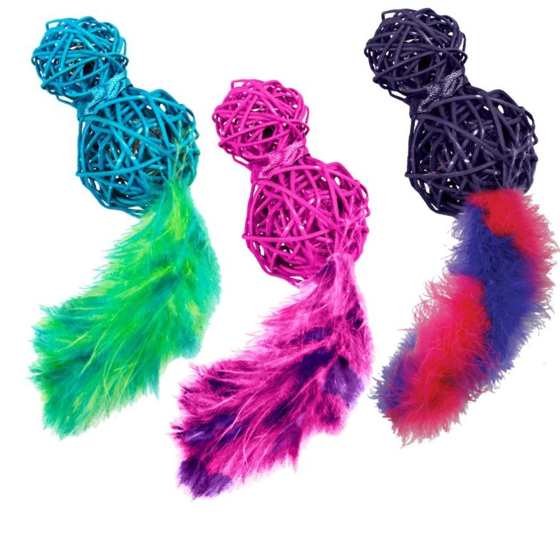 KONG Leksak Wubba Wicker Mix 8cm