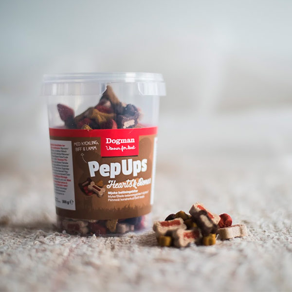 Dogman PepUps Hearts o Bones 3smak 500g