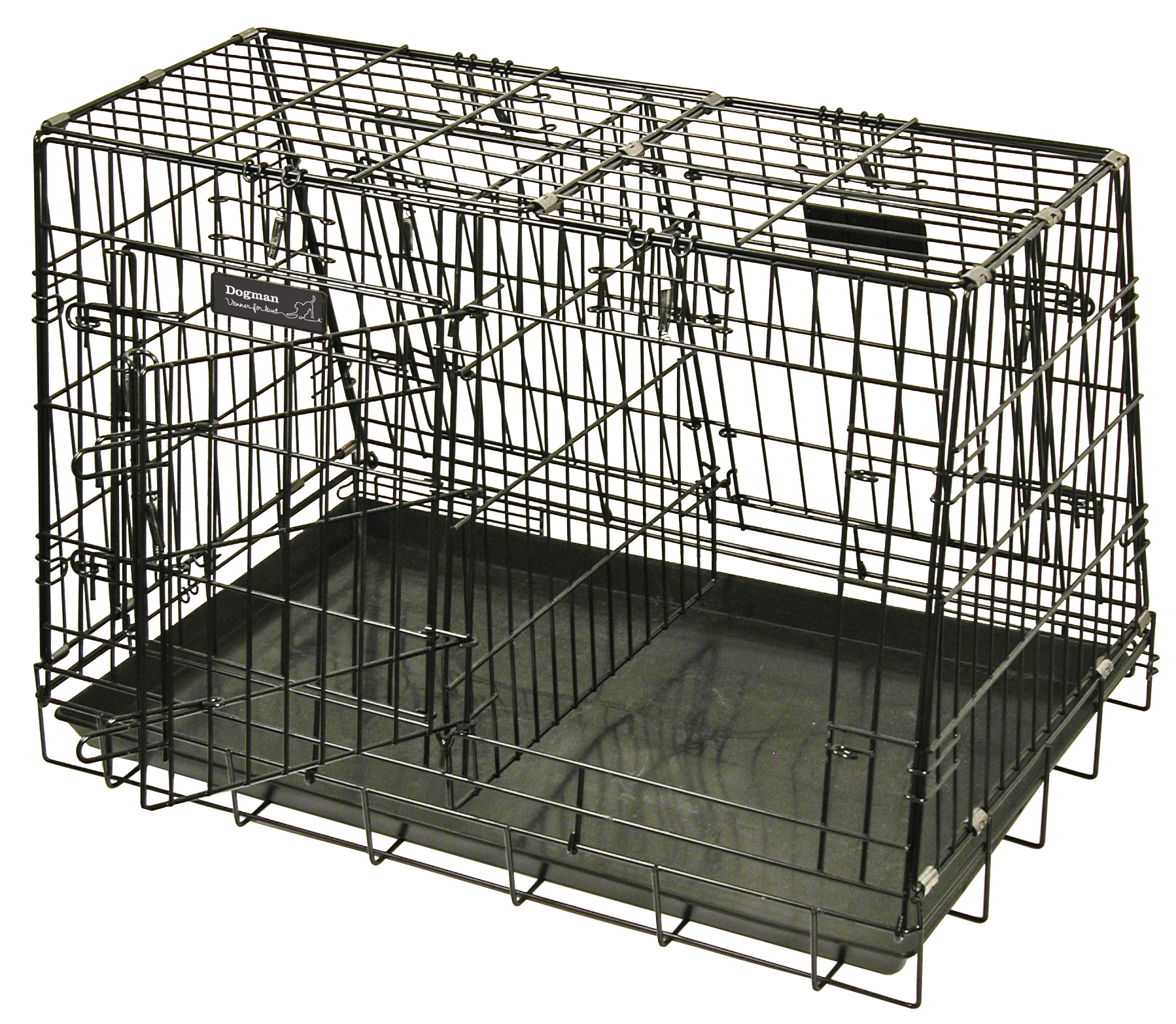 Dogman Stålbur Standard dubbel lut Svart 78cm