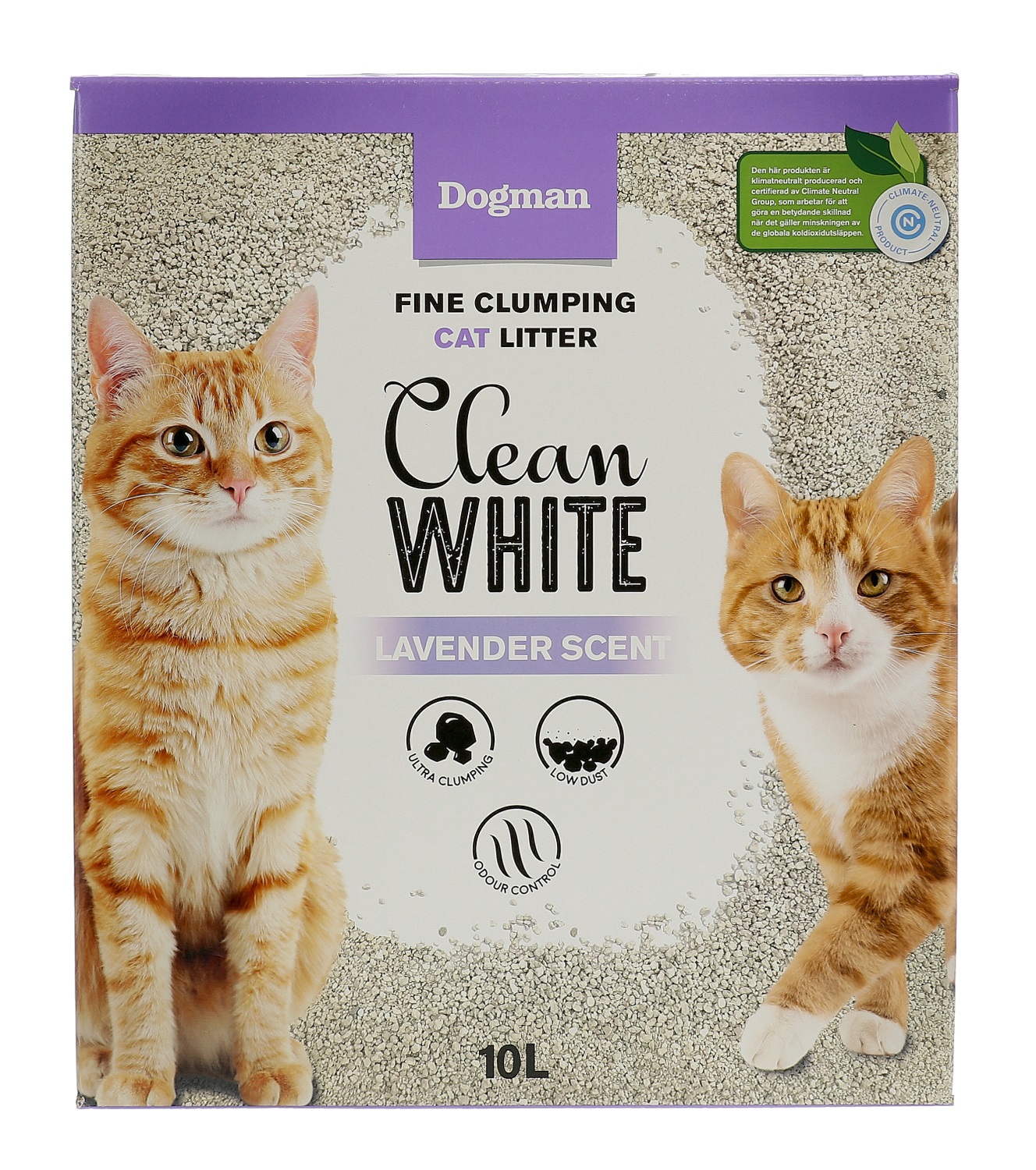Dogman Kattsand Clean white Vit 10L