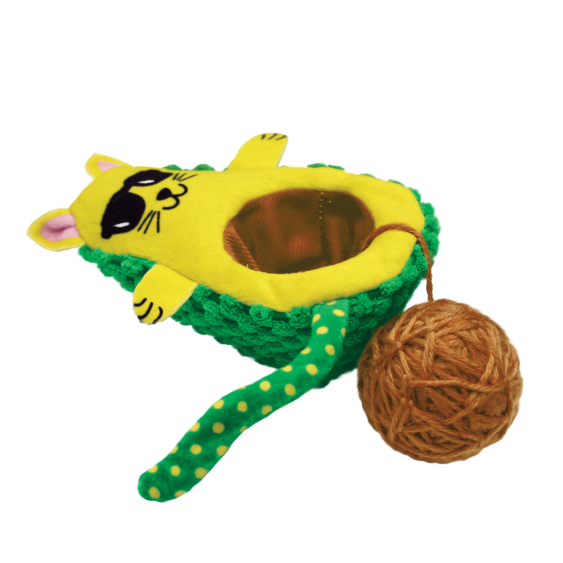 KONG Leksak Wrangler AvoCATo Flerfärgad 12cm