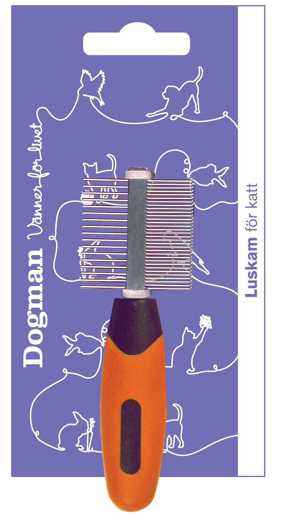 Dogman Kam Svart 12cm