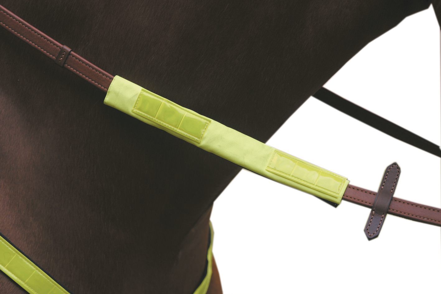 Jacson Tygel-och pannband Reflex Neon Gul 25cm