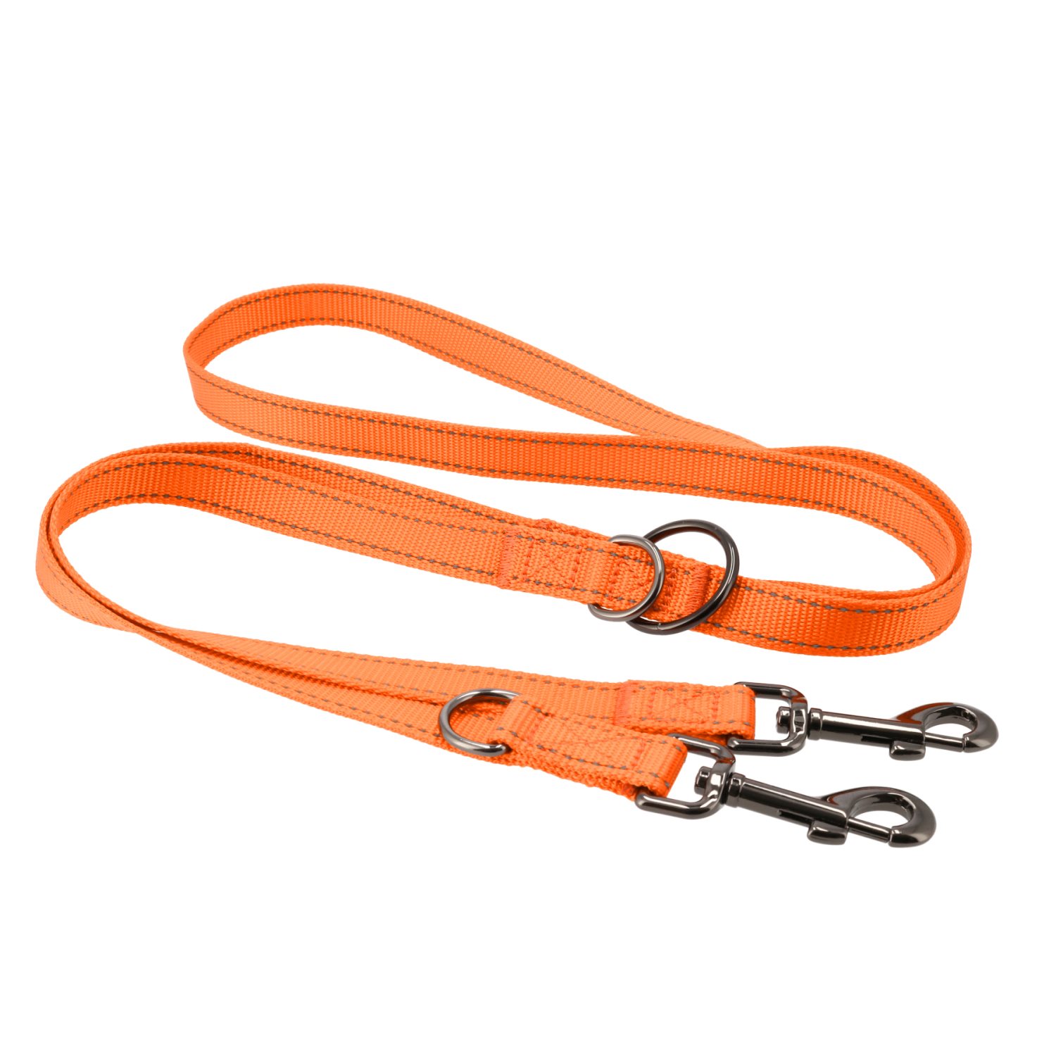 Dogman Nylonkoppel Iris multi Orange XS 200cm