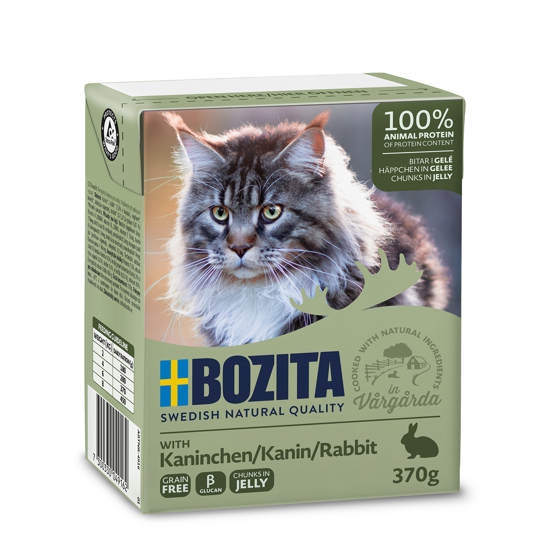 Bozita Bitar i gelé med kanin 370g