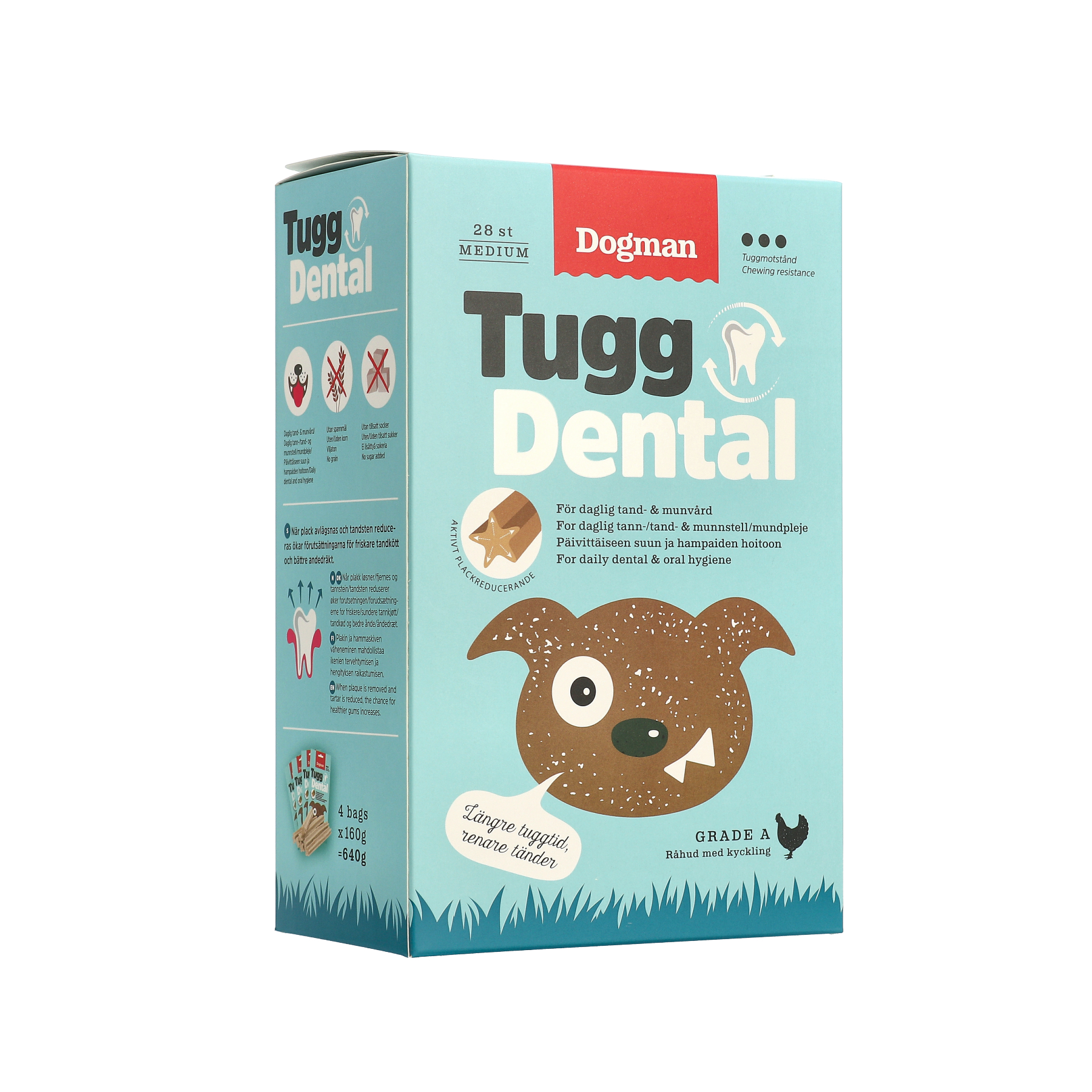 Dogman Tugg Dental med kyckling 28p M 17,5cm