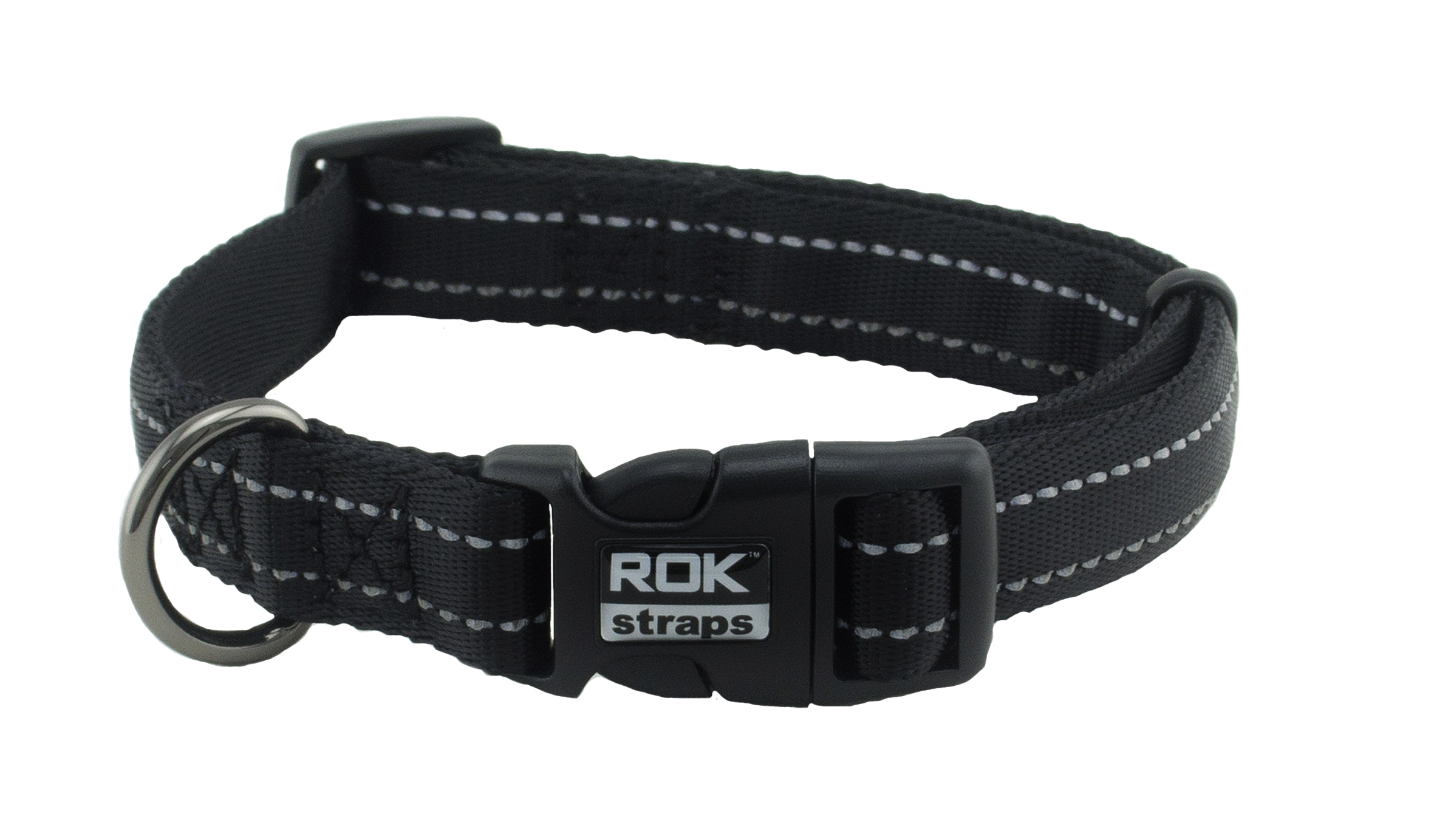 ROK Halsband ställbart Svart L