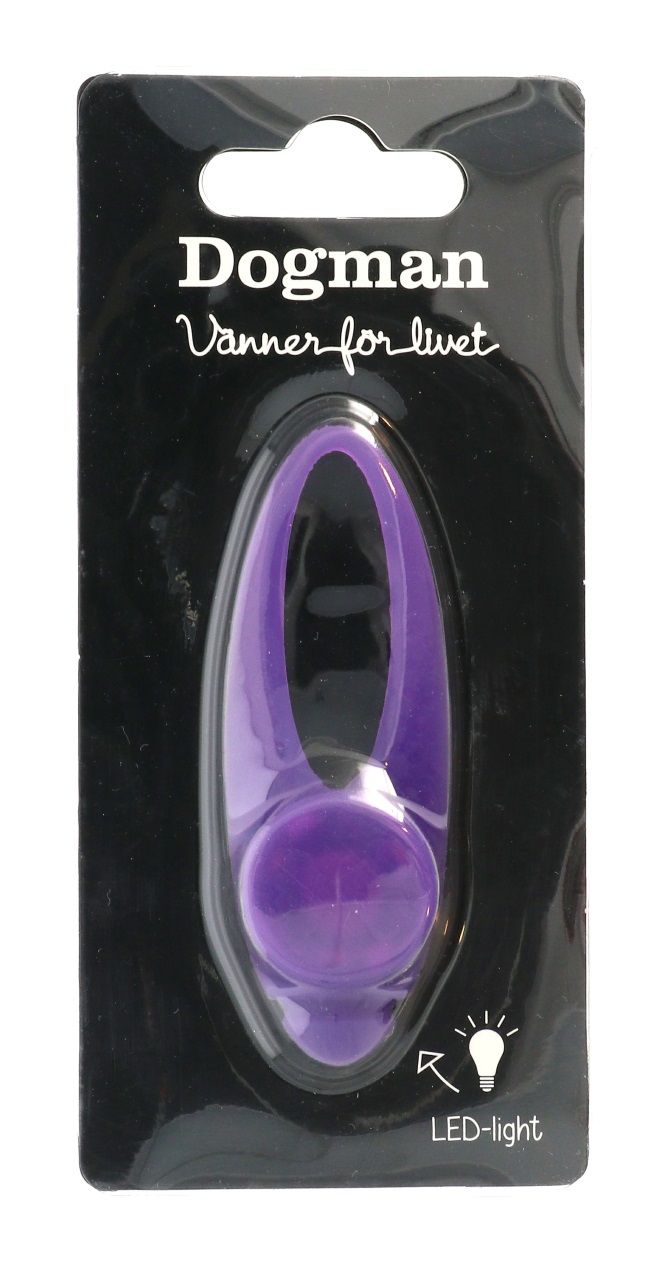 Dogman Blinklampa Basic LED Lila 8cm