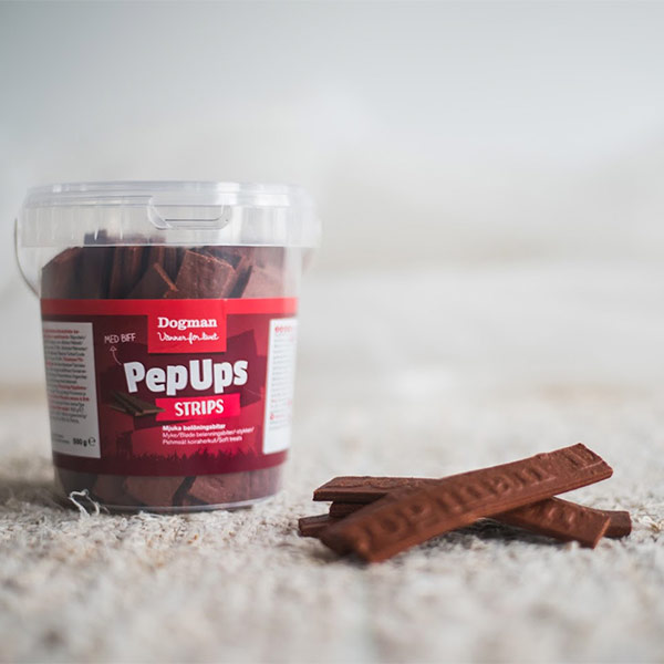 Dogman PepUps Strips biff 500g