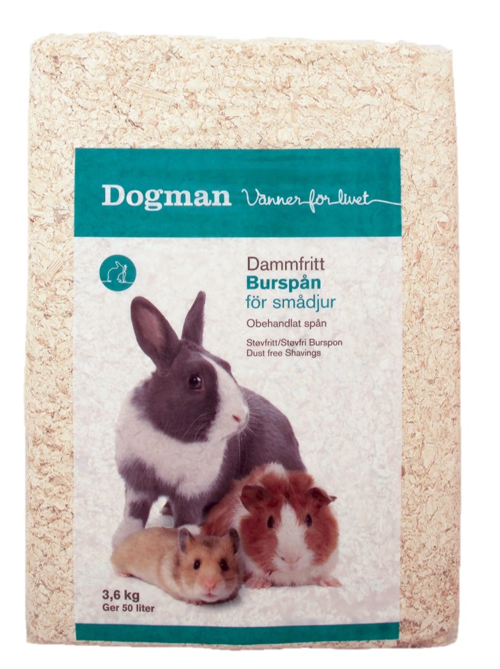 Dogman Naturligt burspån 50L