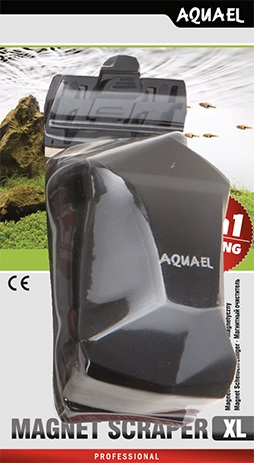 Aquael Algmagnet Magnet Scraper 2i1 Svart XL