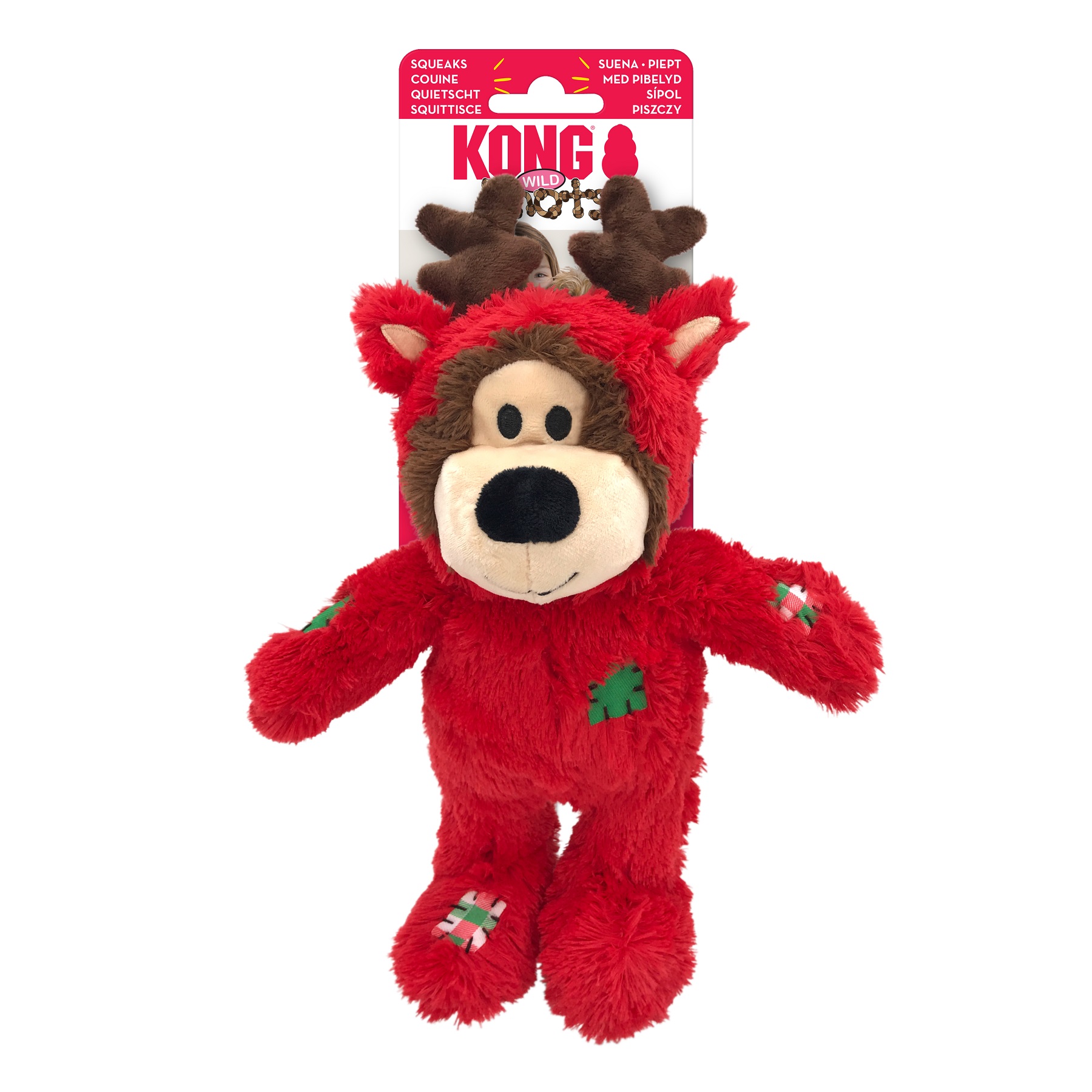 KONG Julleksak Wild Knots Bear Mix S/M 18cm
