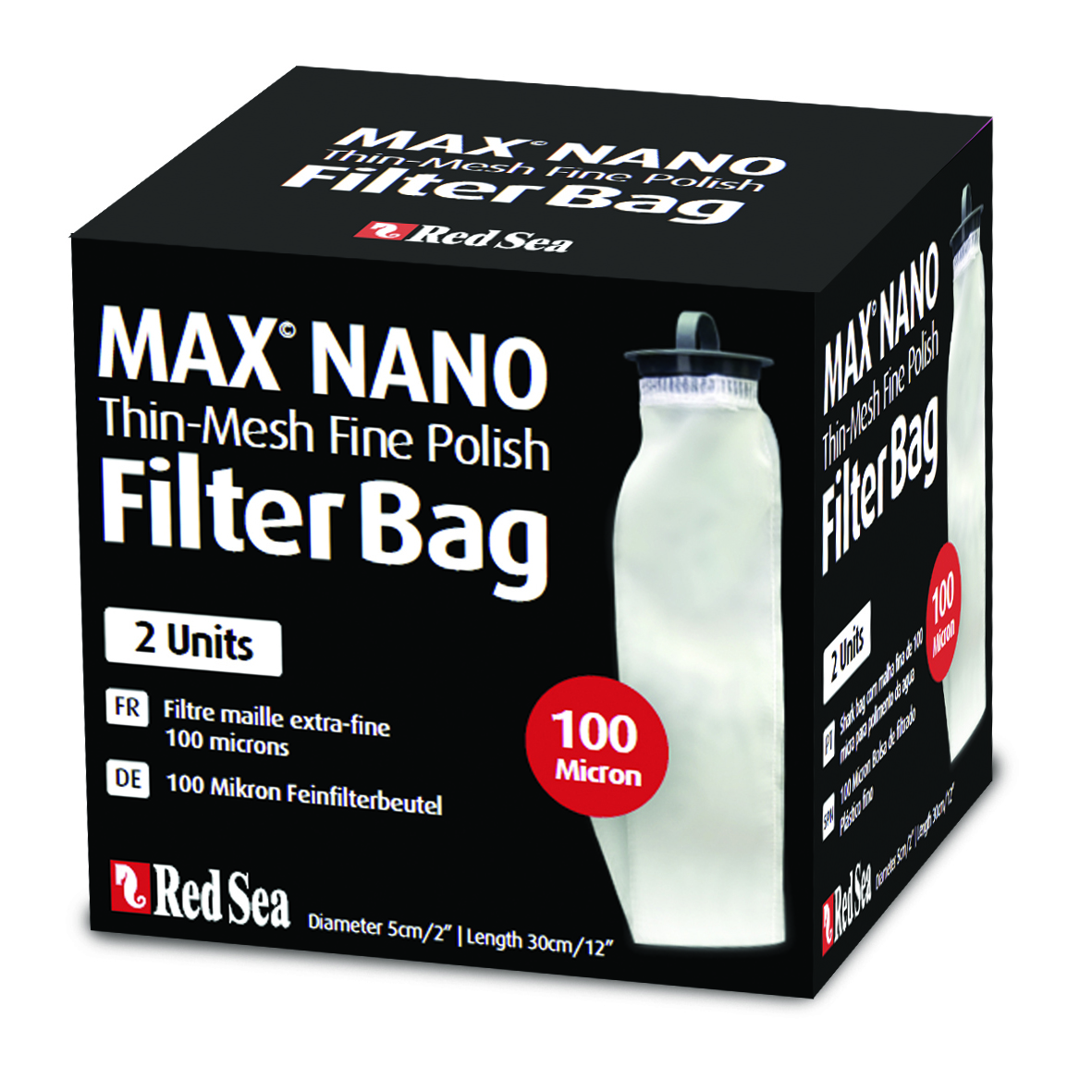 Red Sea Filter Media bag 100 mikron 2p Vit 30cm