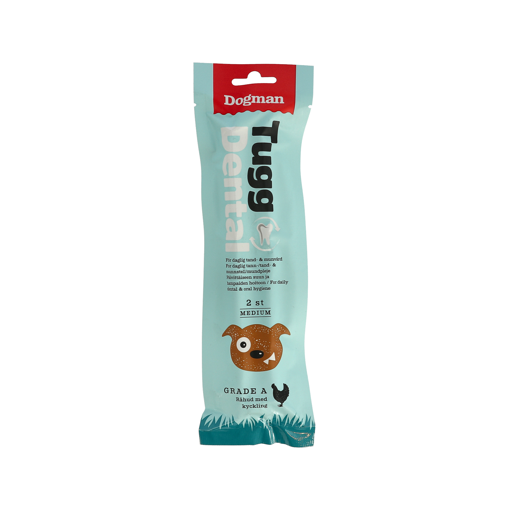 Dogman Tugg Dental med kyckling 2p M 17,5cm