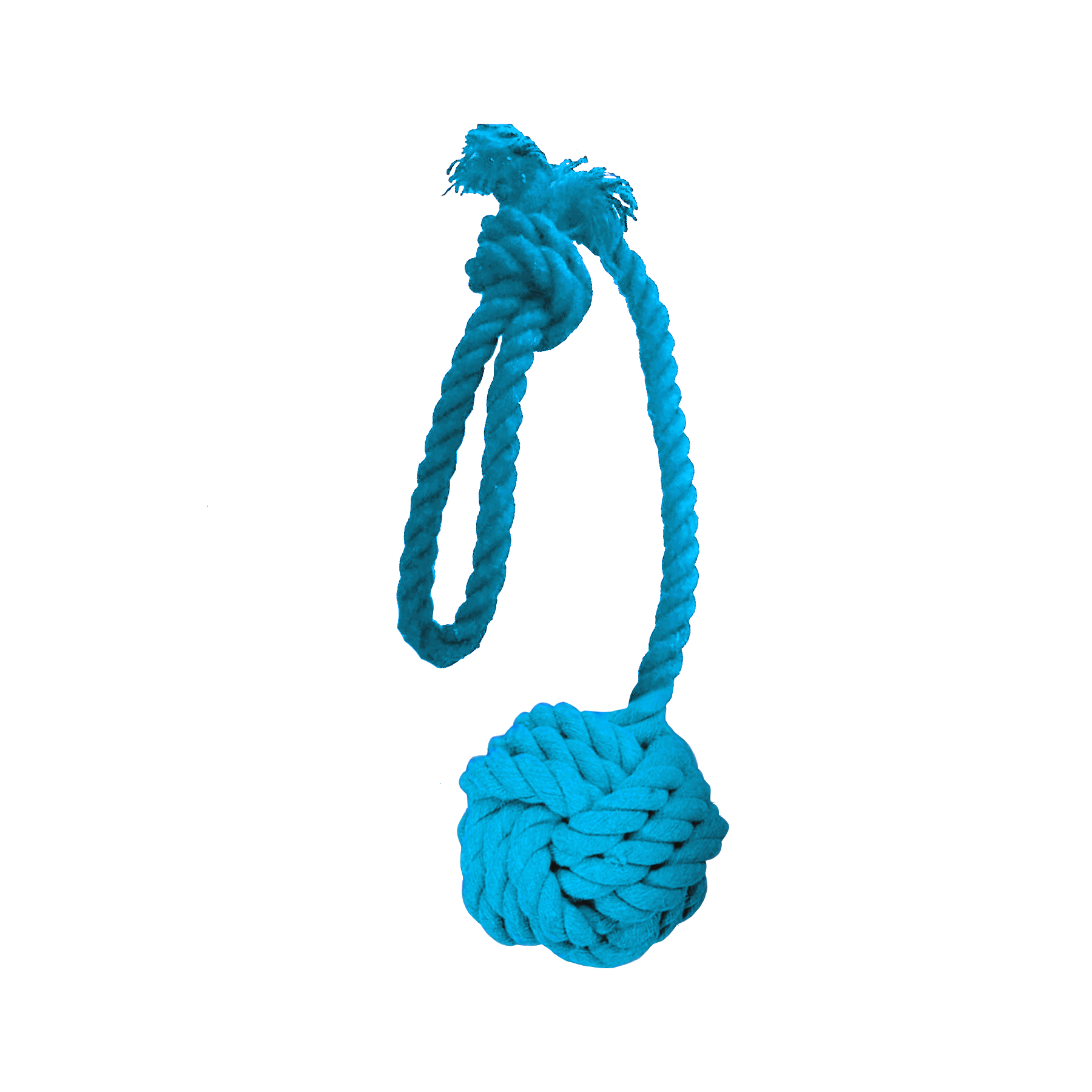 Dogman Leksak Repboll med handtag Turkos M 35cm